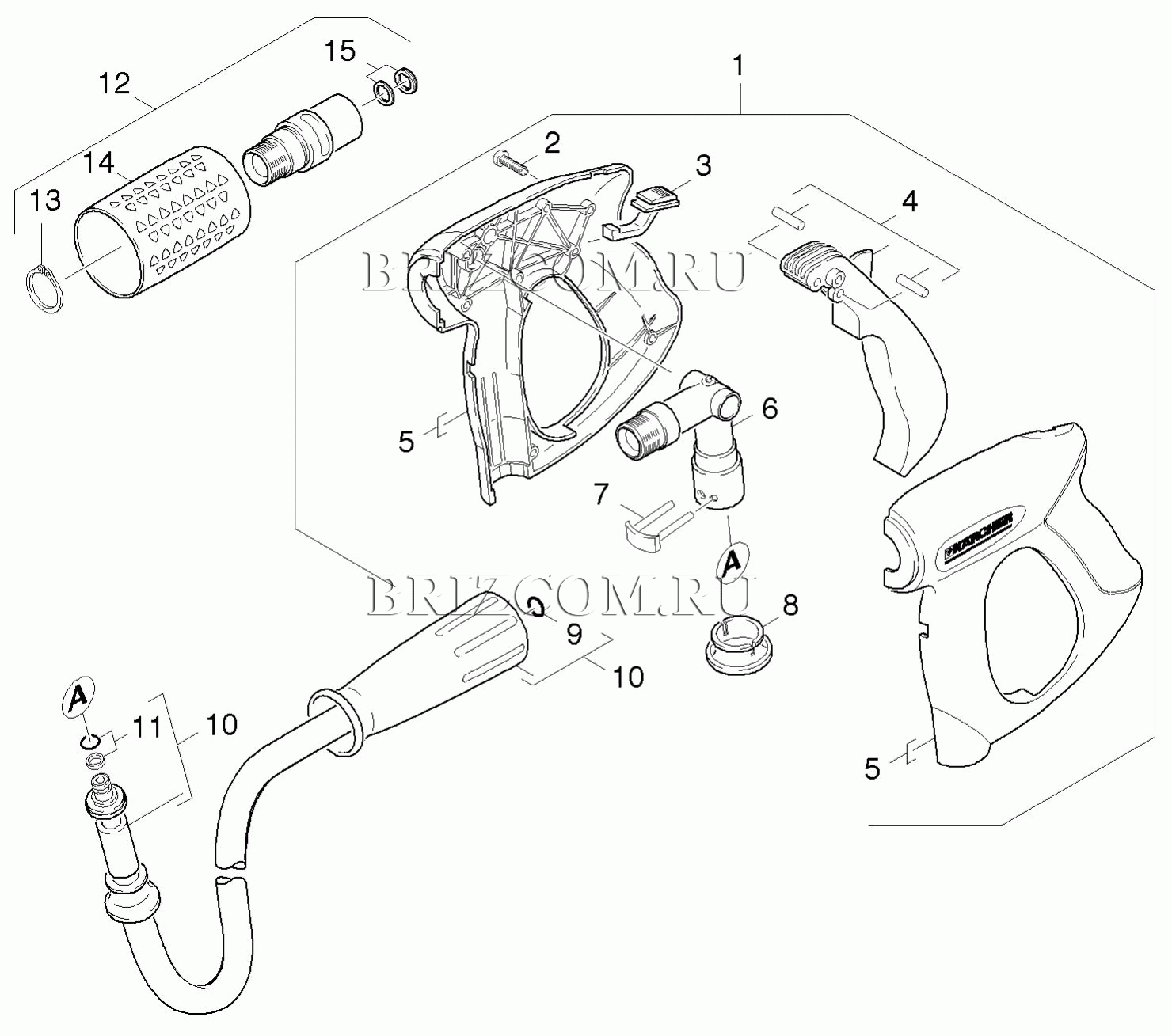 Pучной пистолет-распылитель (0.199-052.0)