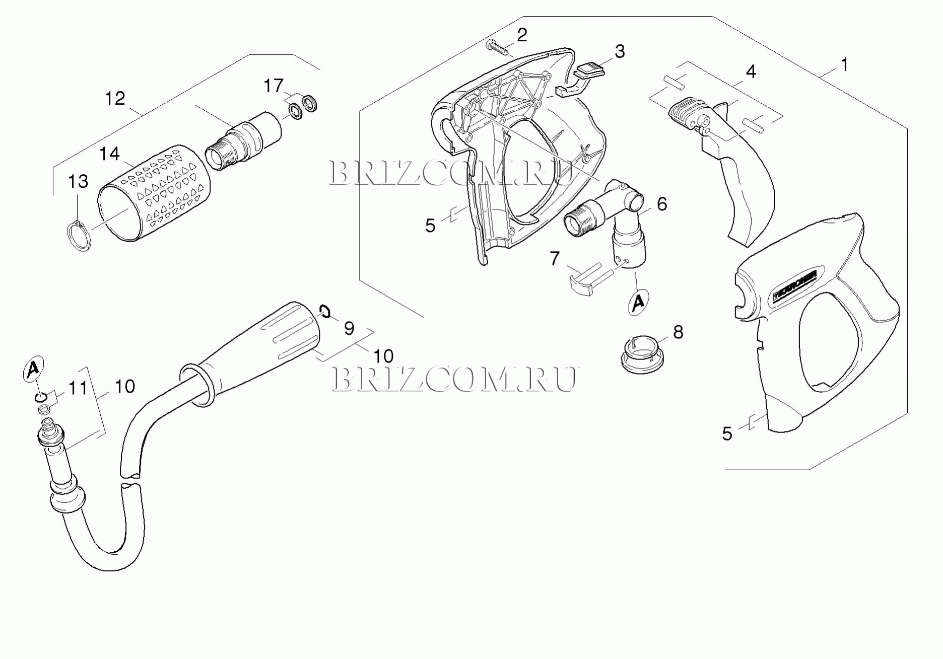 Pучной пистолет-распылитель (0.209-910.0)