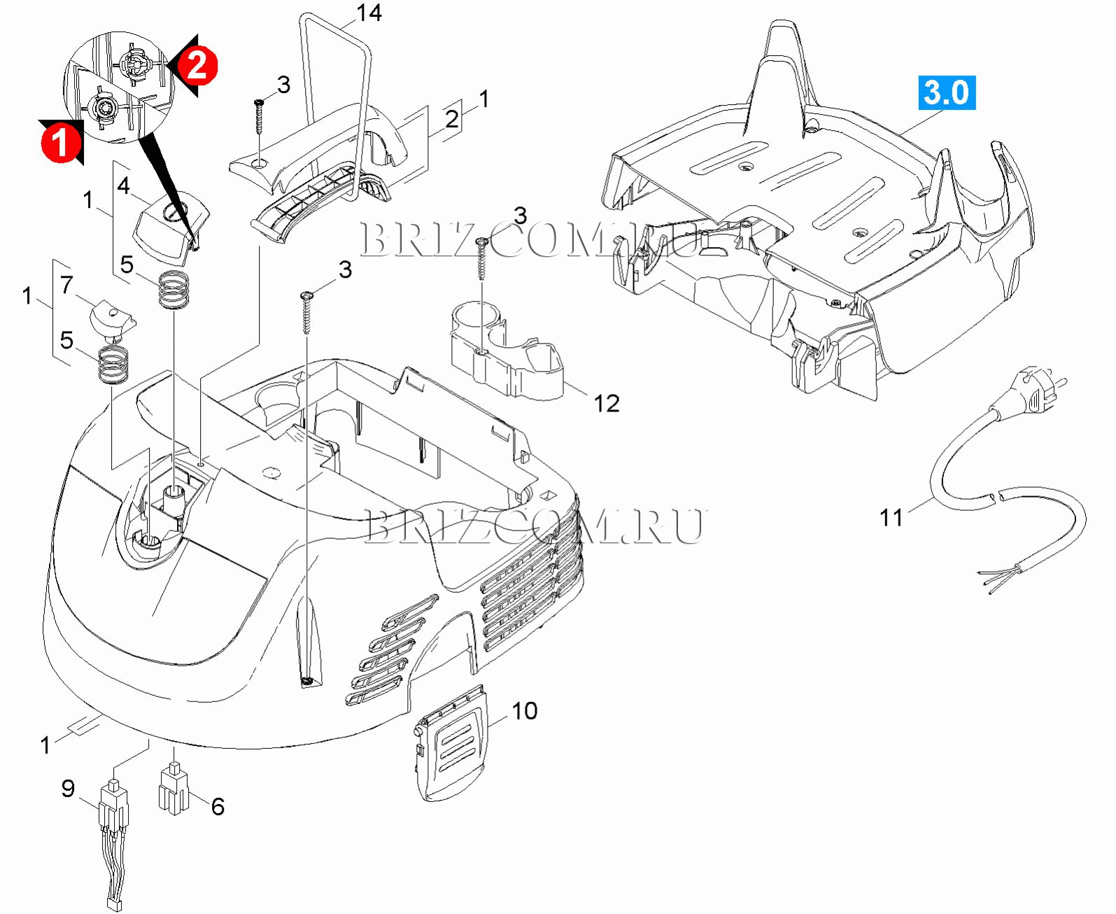Крышка детали (0.164-522.0)