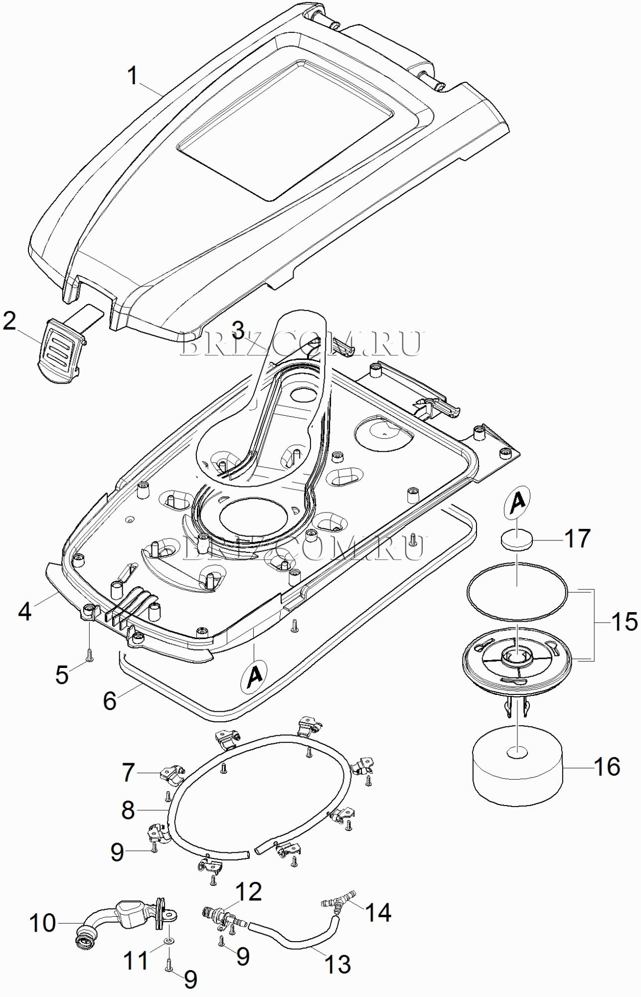 Крышка емкость очистка бака (0.165-745.0)