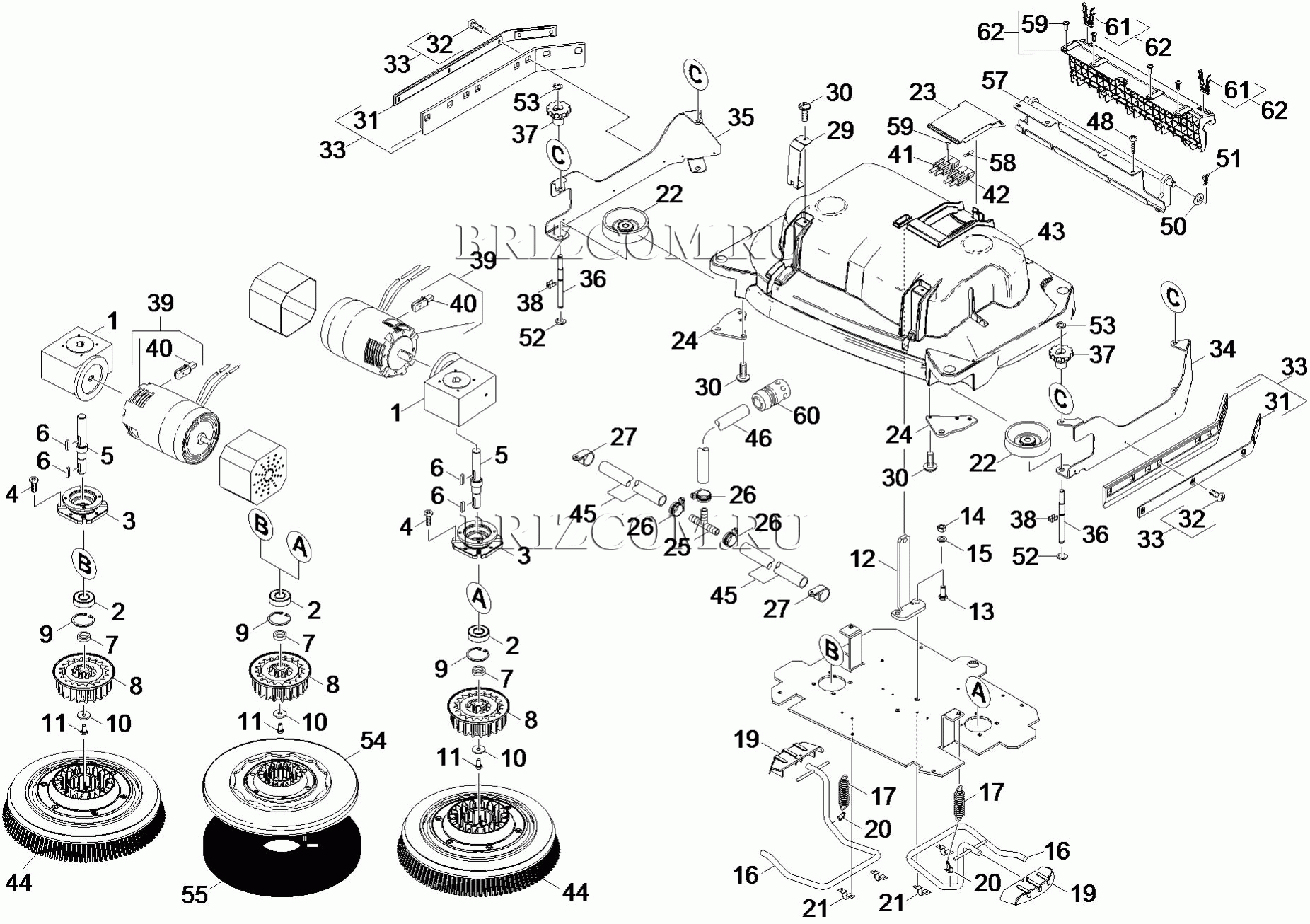 Верхняя часть насадки BD 65 S (0.149-059.0)