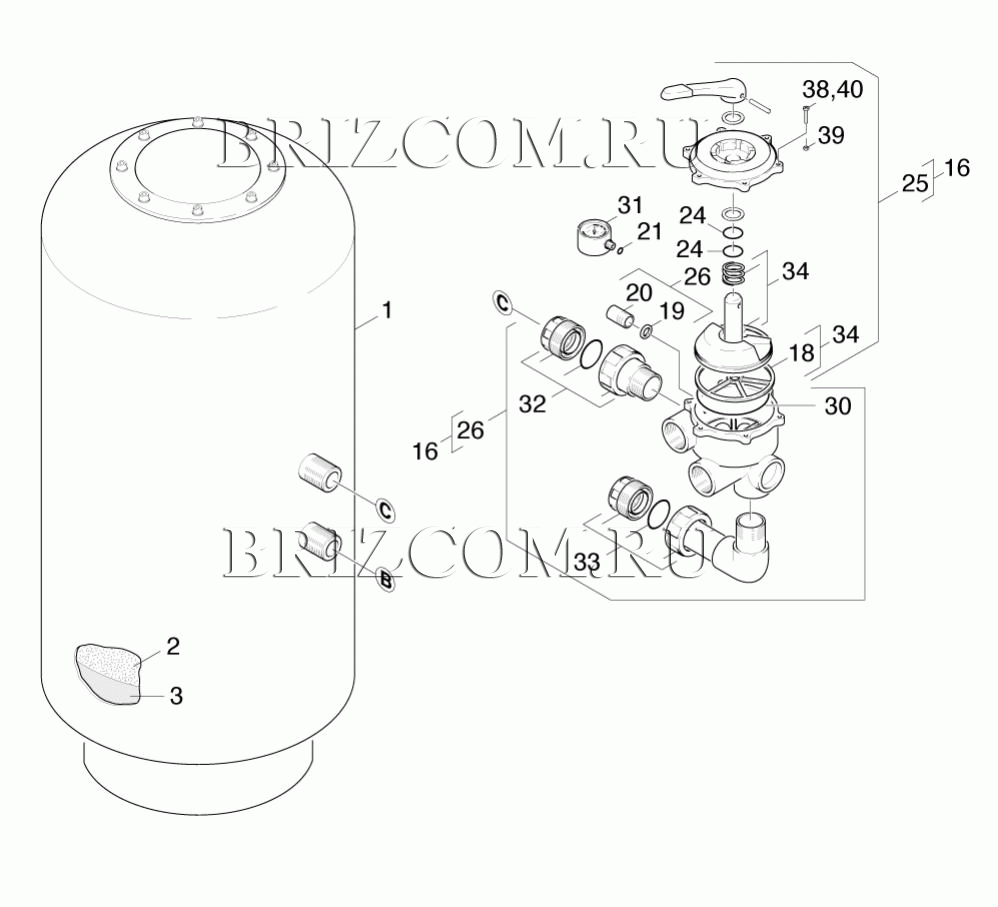 МК гравийный фильтр (0.174-233.0)