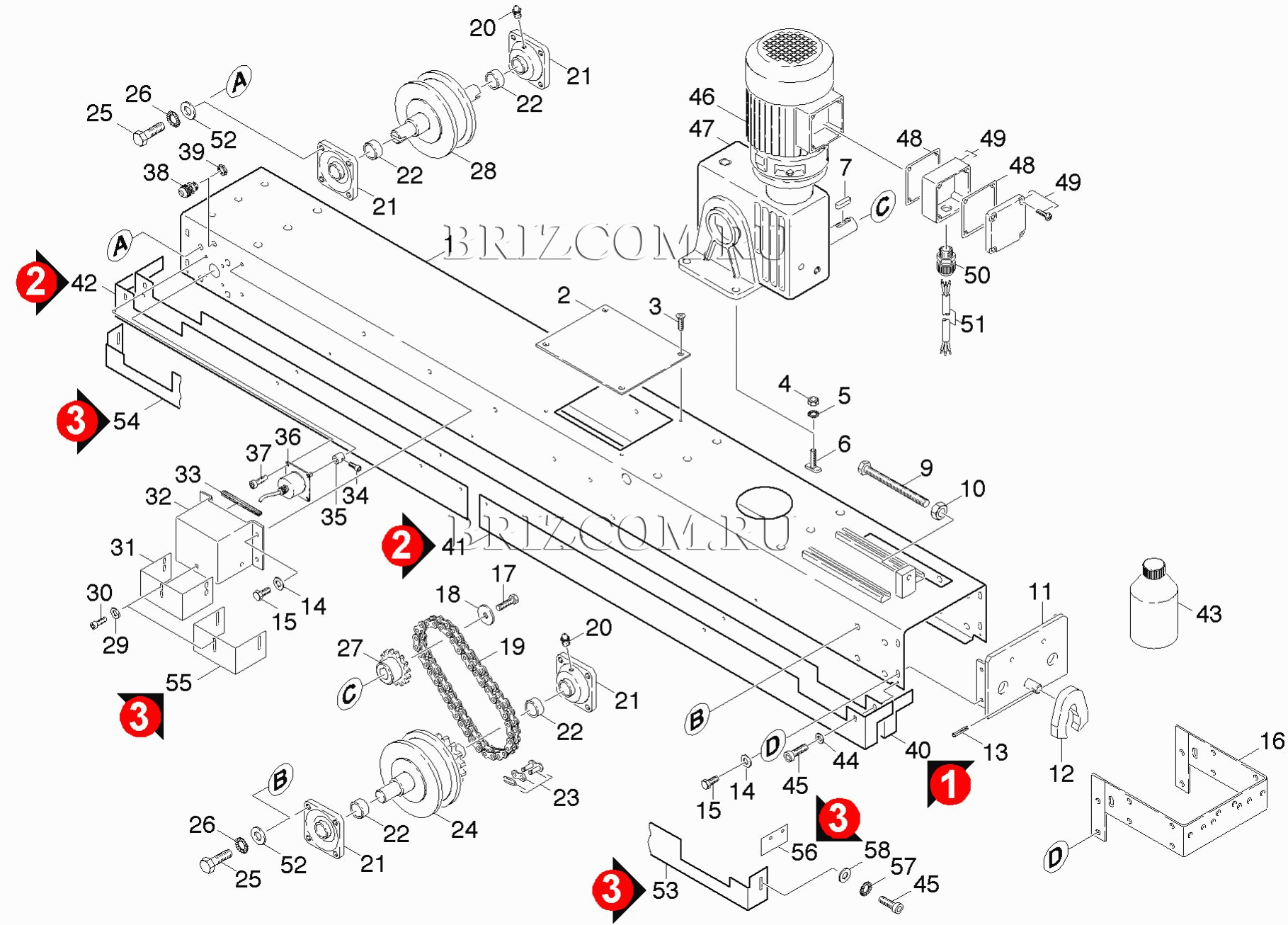 Ходовой механизм портала (0.173-574.0)