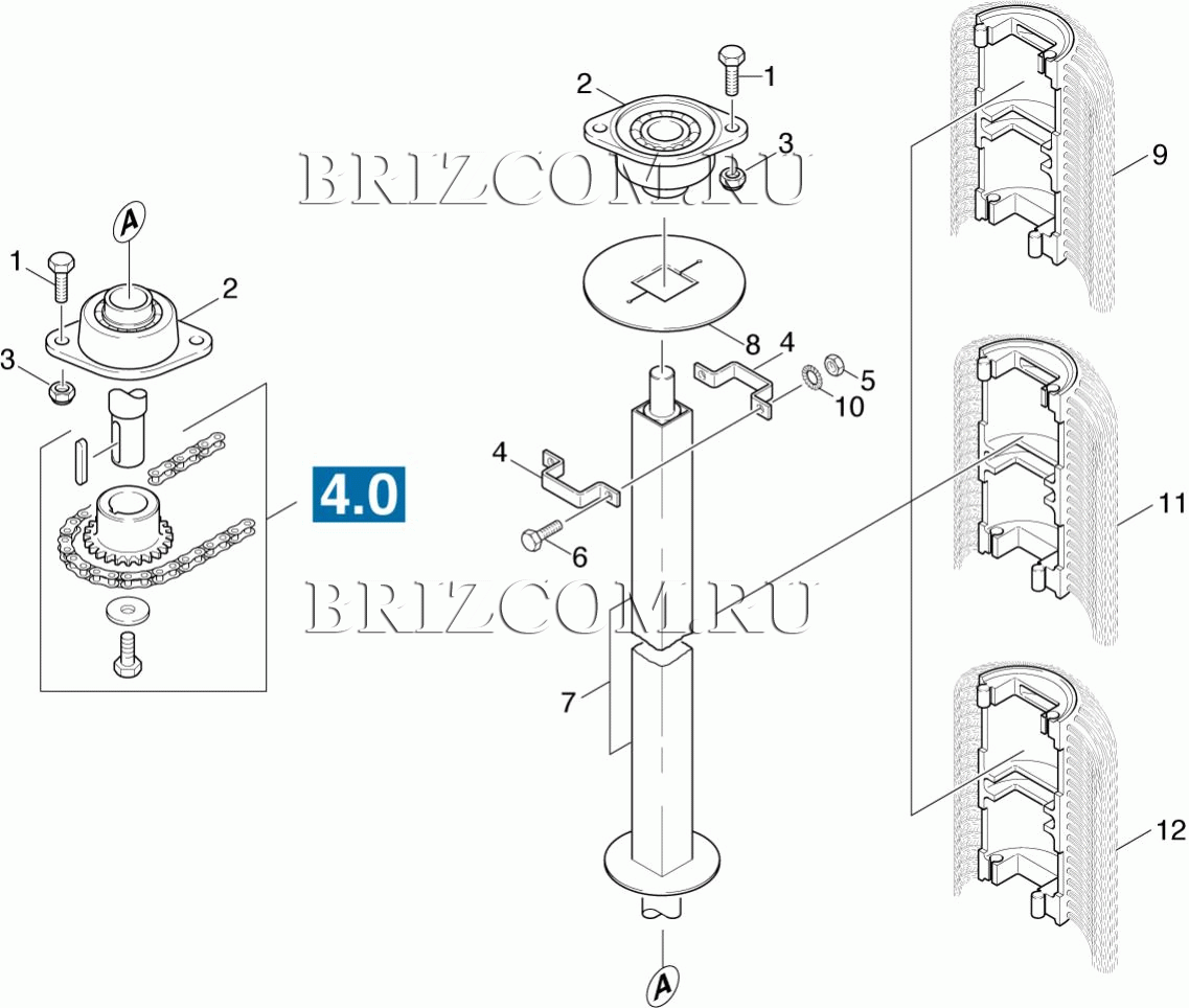 Щеточный вал стандарт (0.172-138.0)