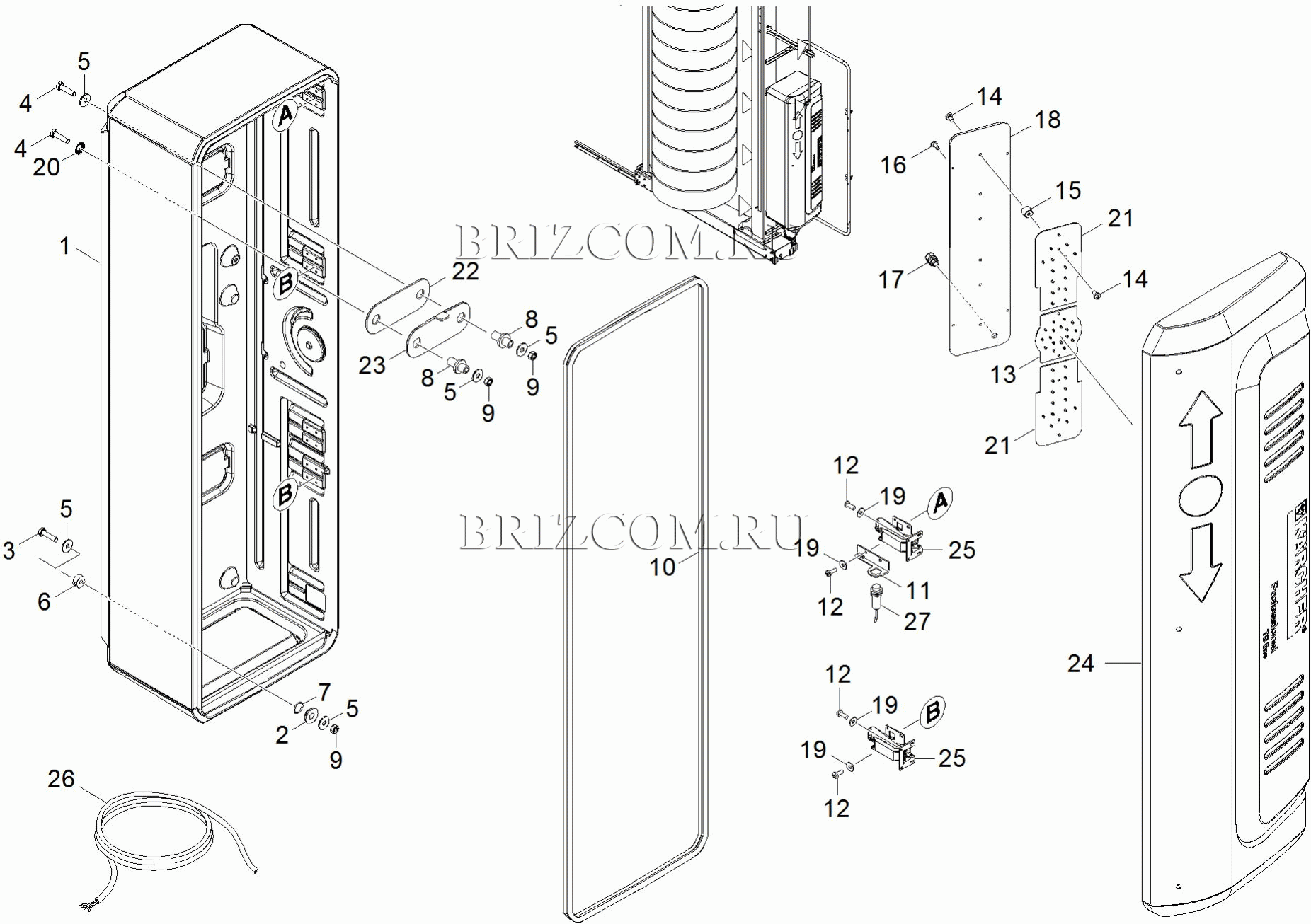 Шкаф для воды с светофор (0.110-231.0)