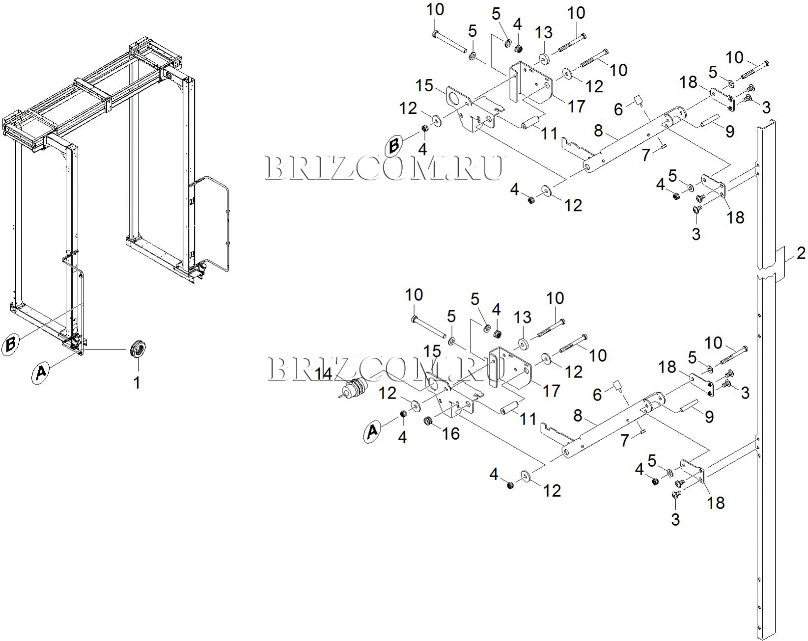 МК предохранительный выключатель впереди (0.110-731.0)