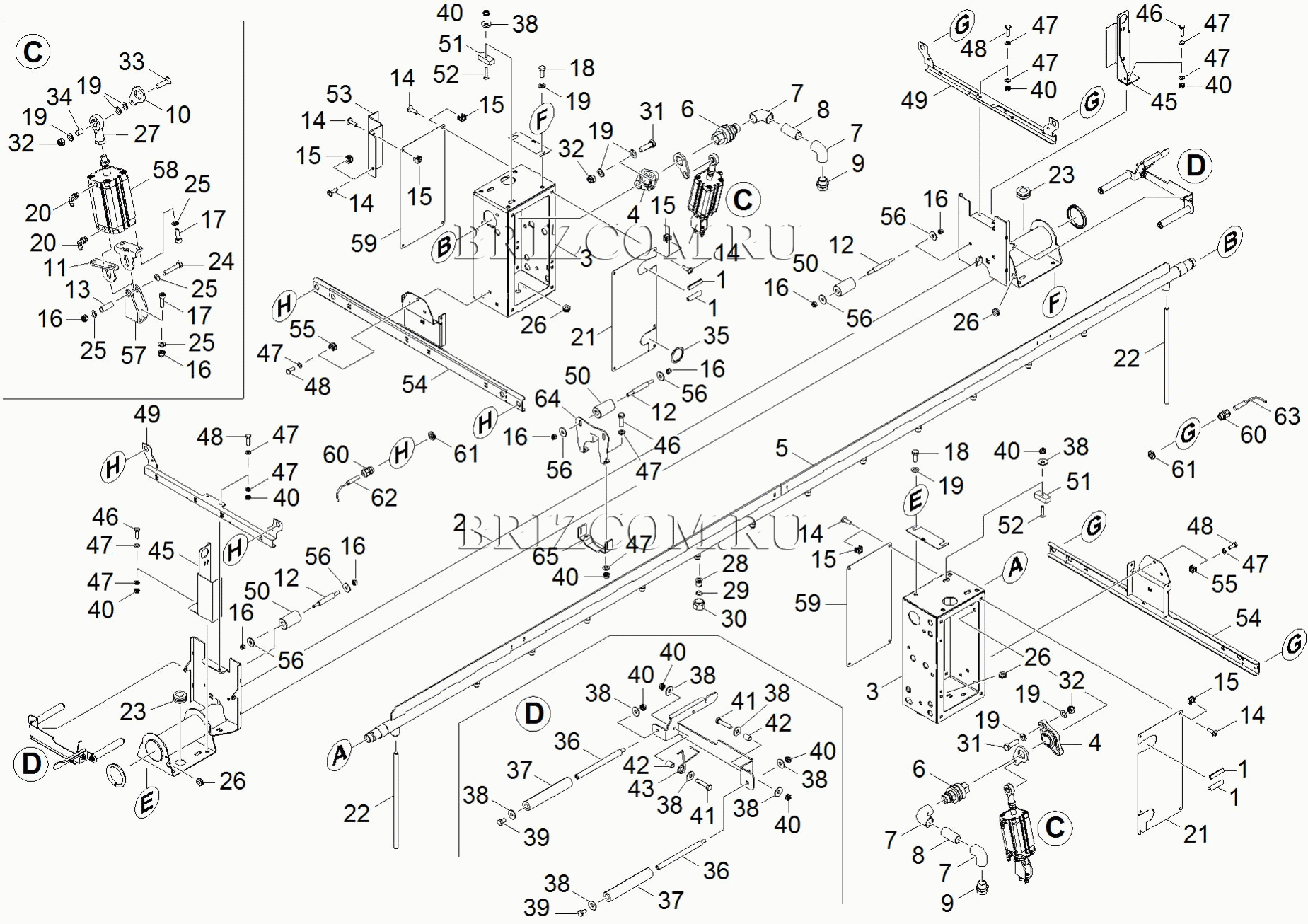 Высокое давление балка покрытия (0.113-244.0)