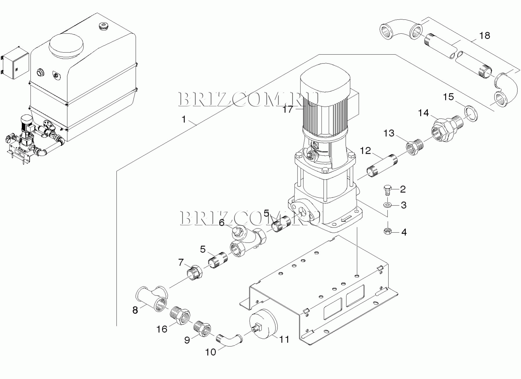 Центробежный насос CR 3-7 (0.104-385.0)
