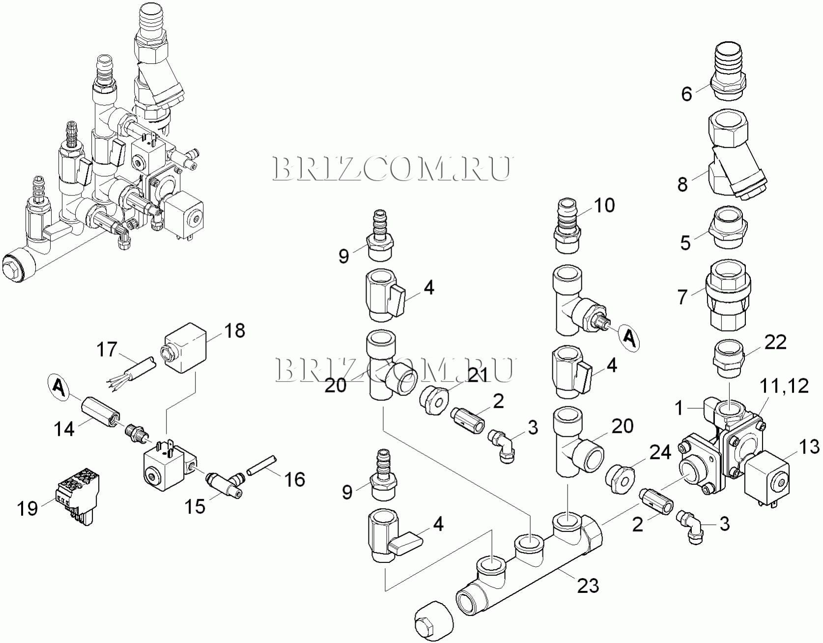 Водораспределитель Basic (0.174-621.0)