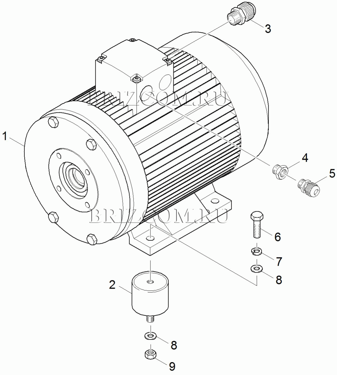 Мотор 5,5kW (0.114-825.0)
