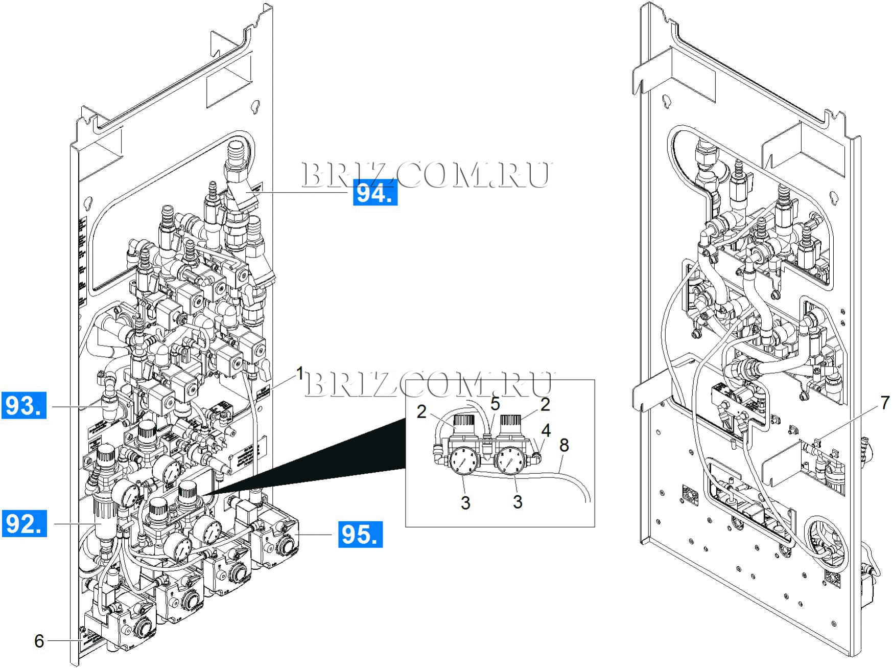 Воздухо- и водораспределитель (0.174-461.0)