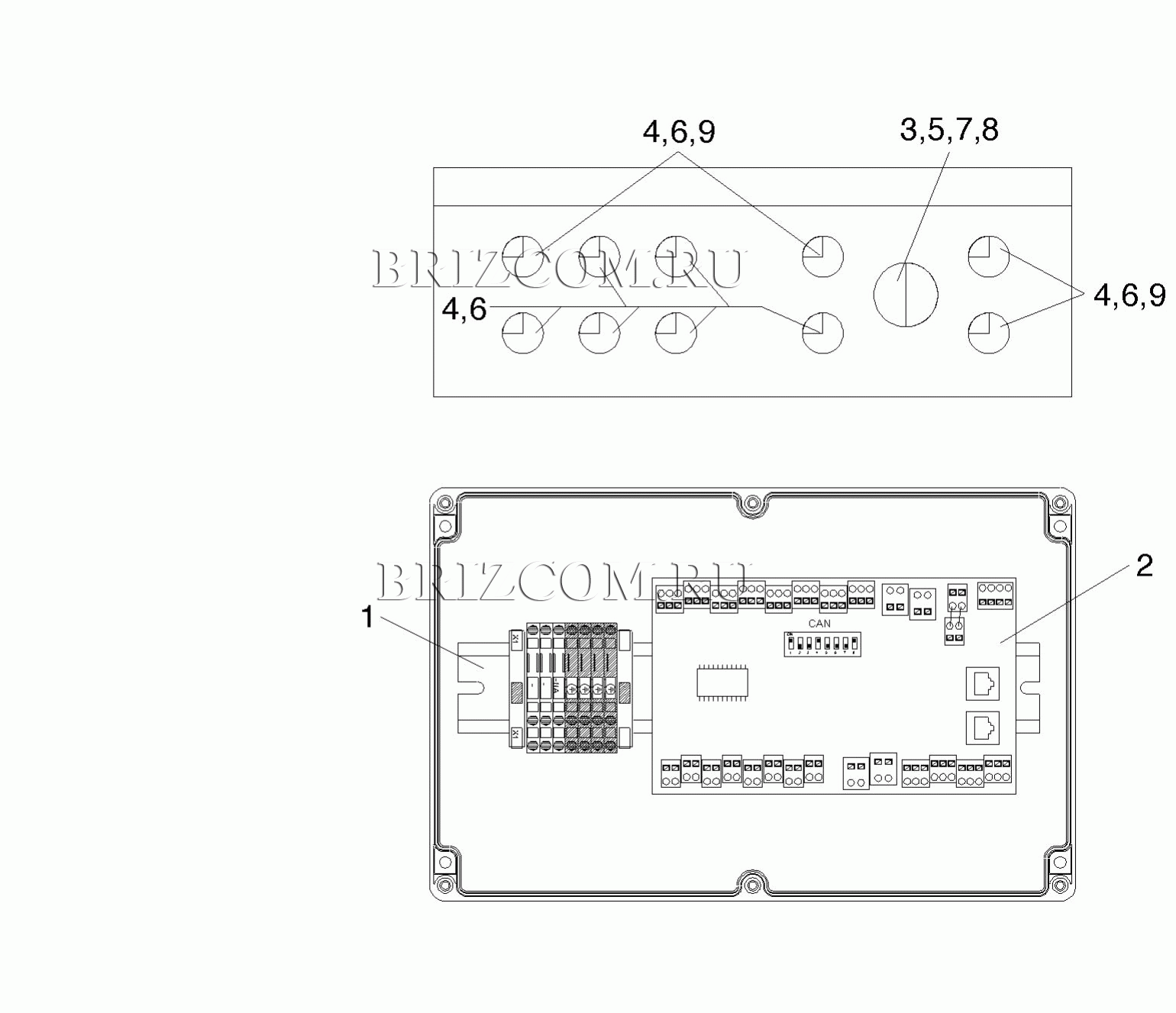 Распределительная коробка высокое давлен (0.174-492.0)