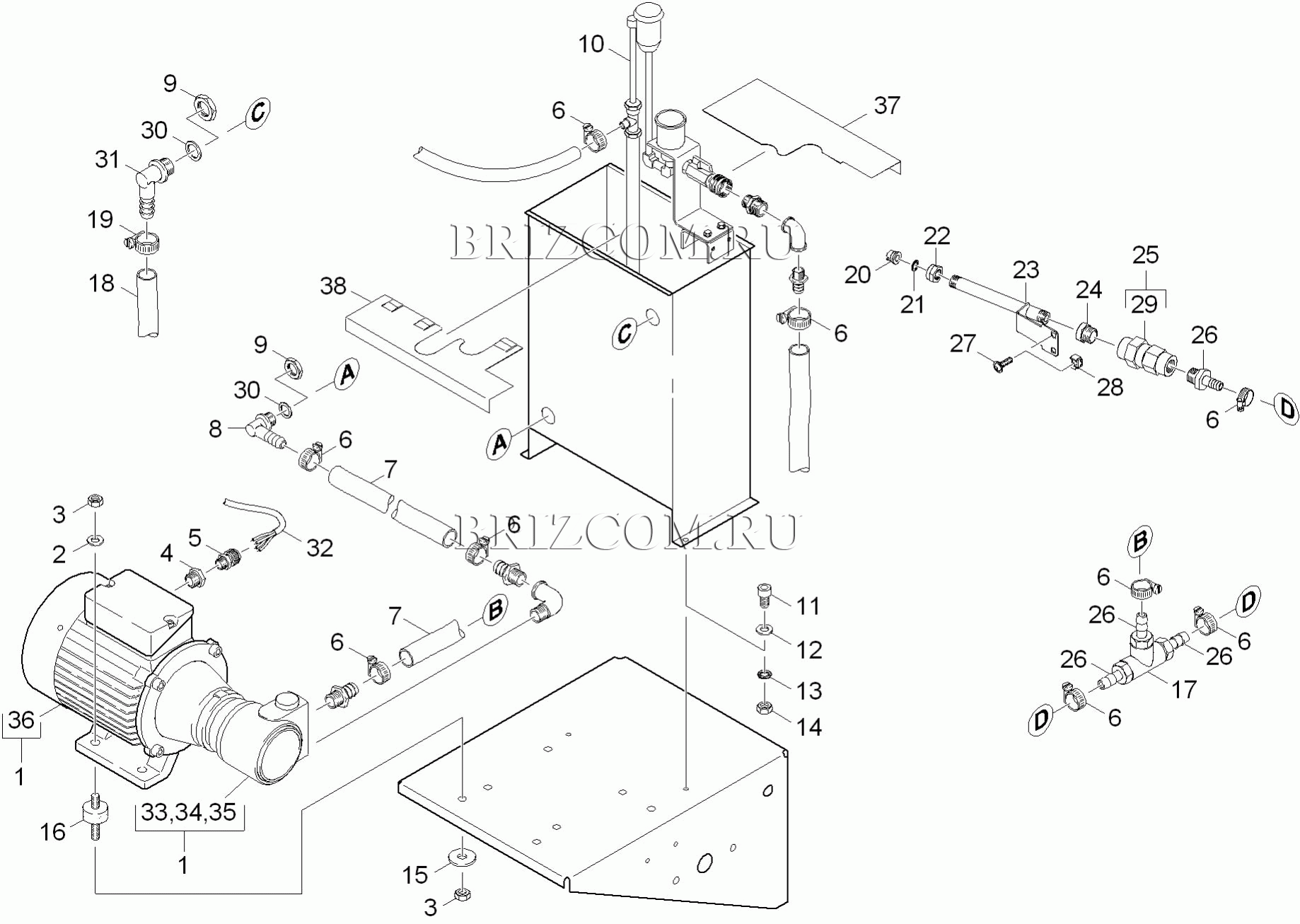 МК устройство для мойки ободов колес (0.113-126.0)