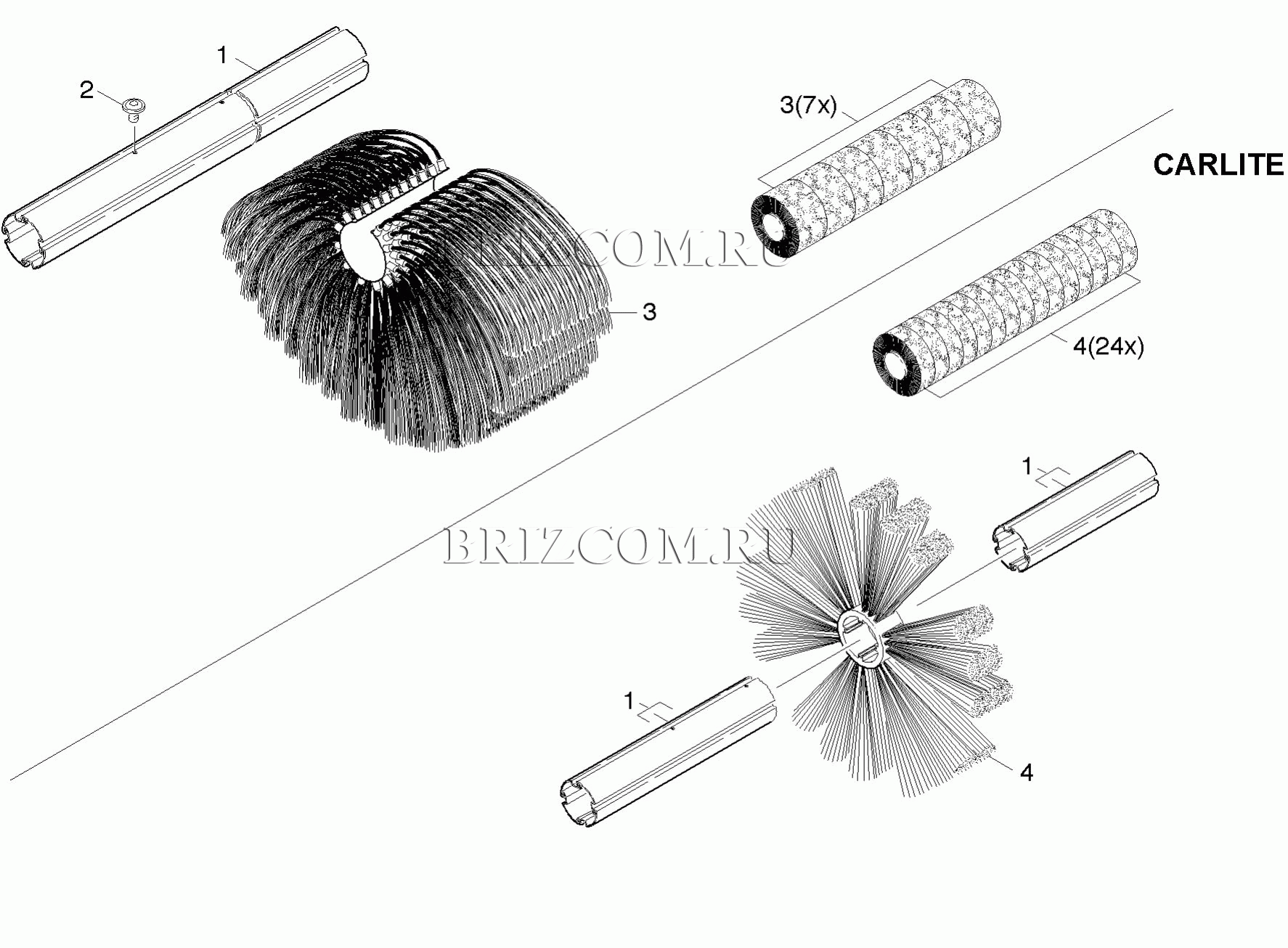 Щетка для крыши специальные краски (0.196-321.0)
