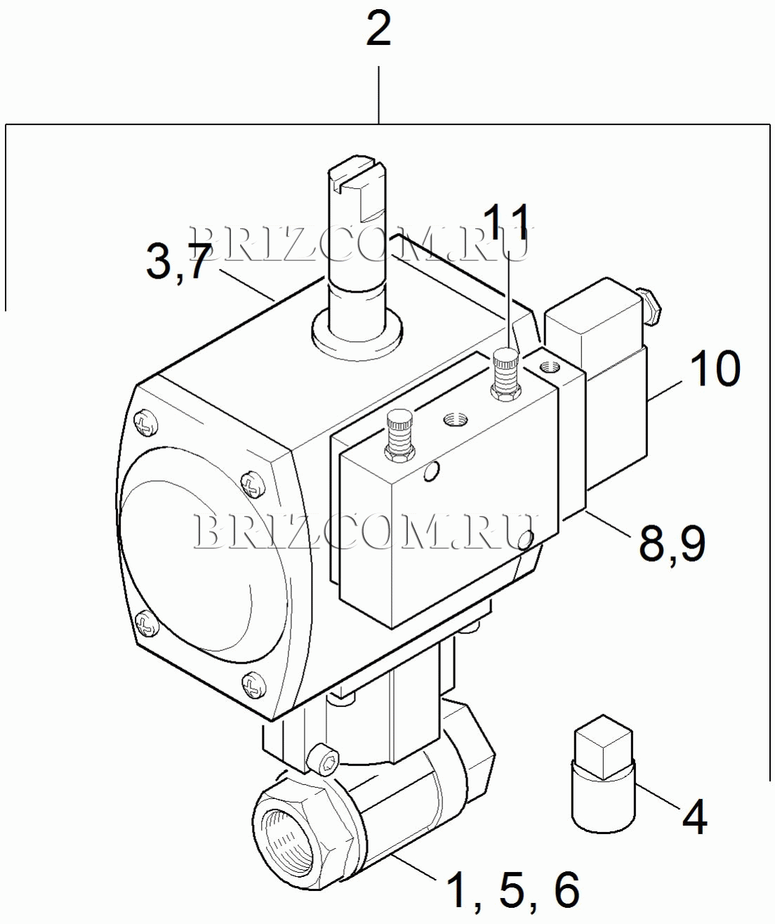 Шаровой кран (0.174-282.0)
