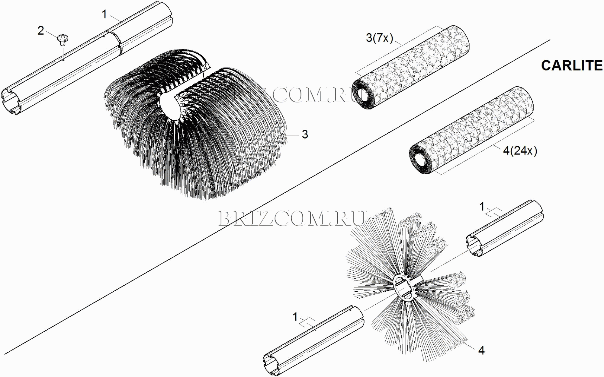 Щетка для крыши специальные краски (0.117-015.0)