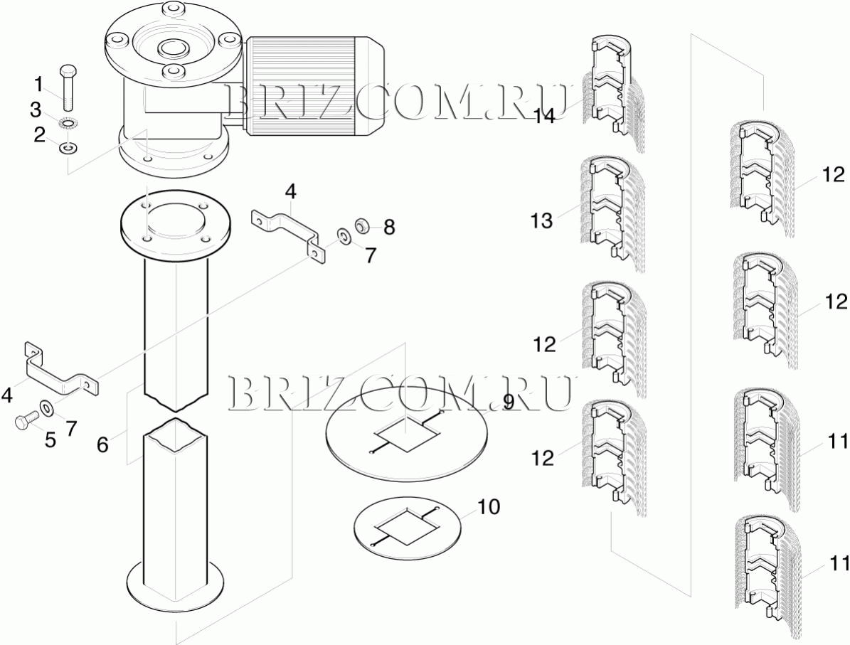 Боковая щетка (0.172-682.0)