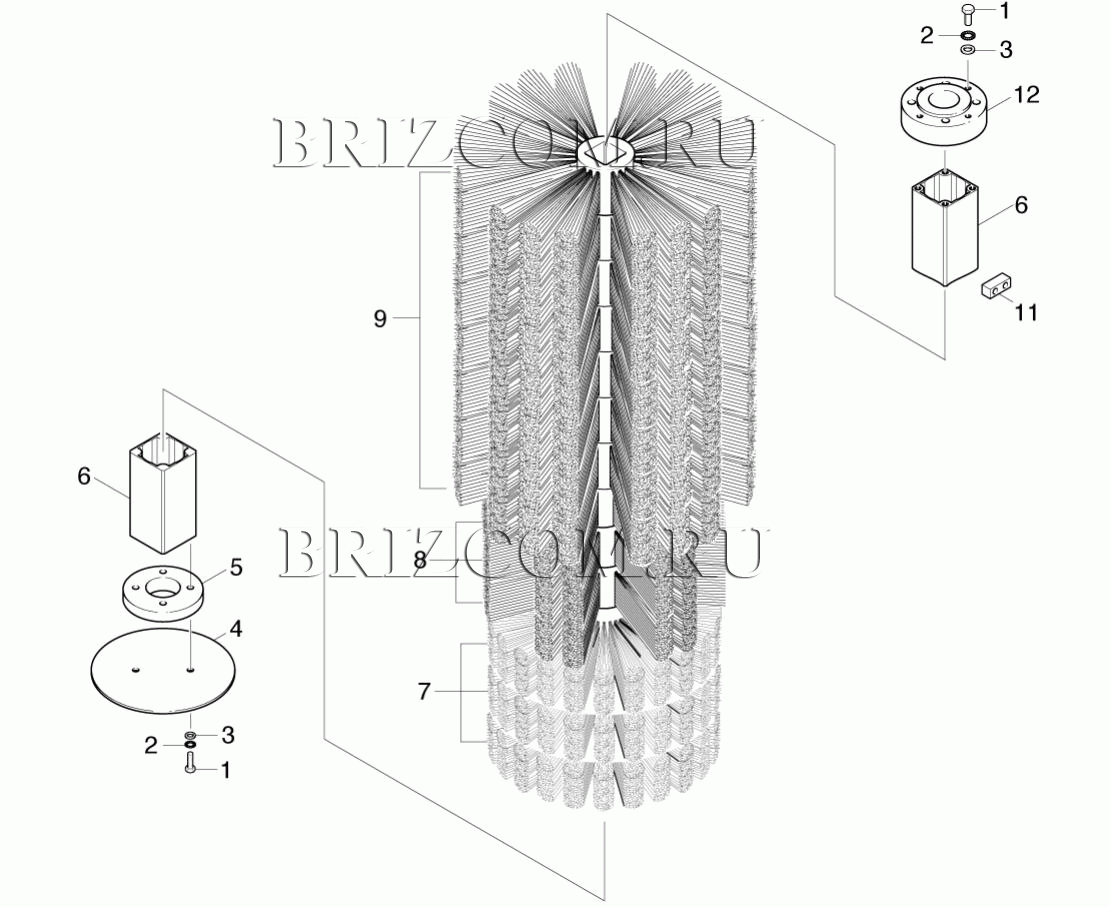 Боковая щетка (0.173-763.0)