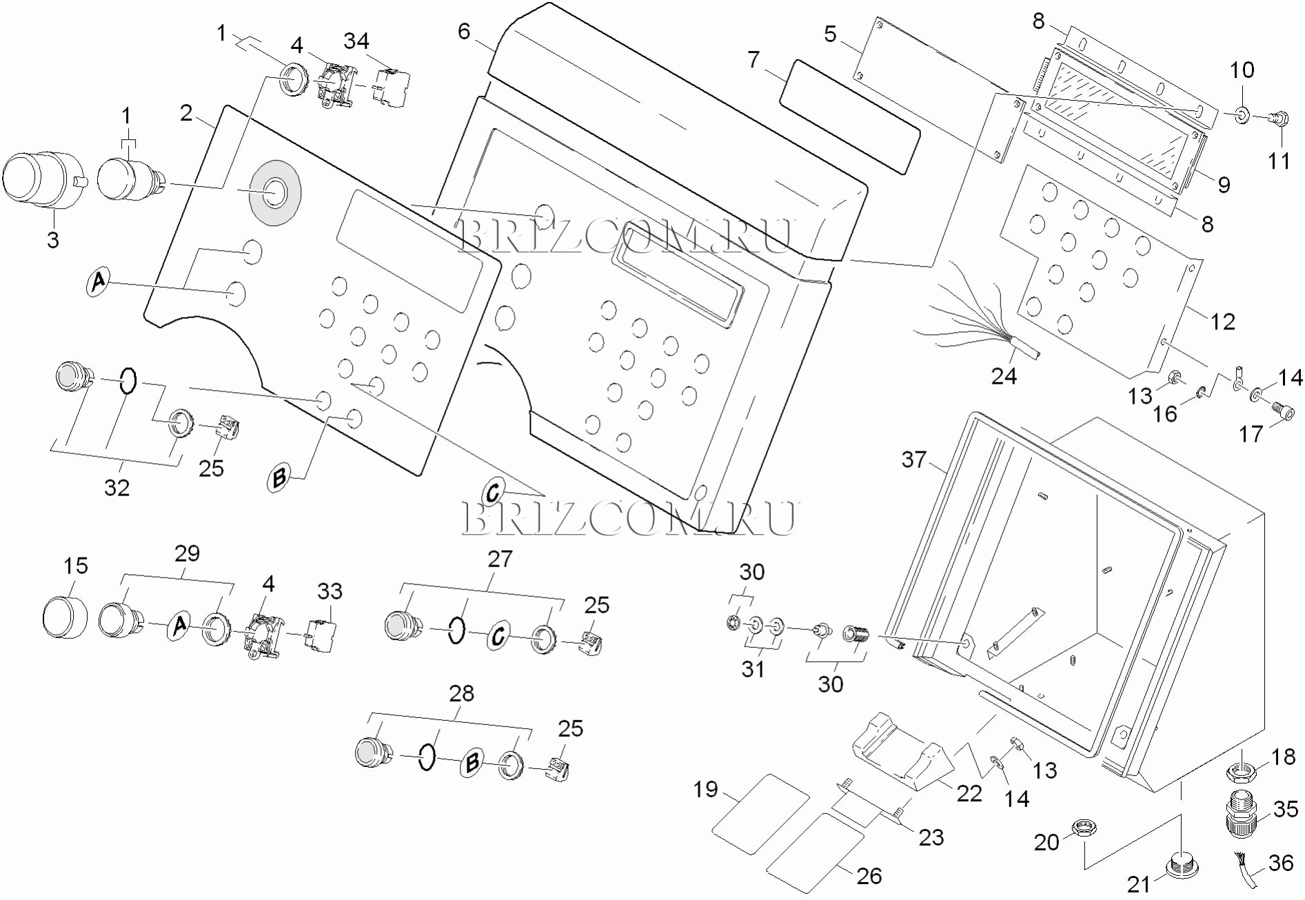 Верхняя часть (0.172-158.0)