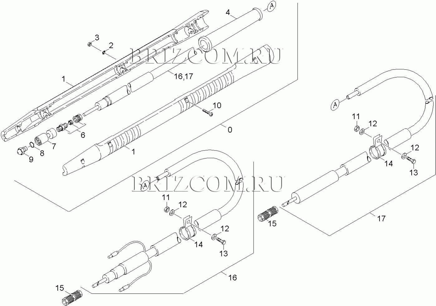 Сопла устройство для мойки ободов колес (0.173-016.0)