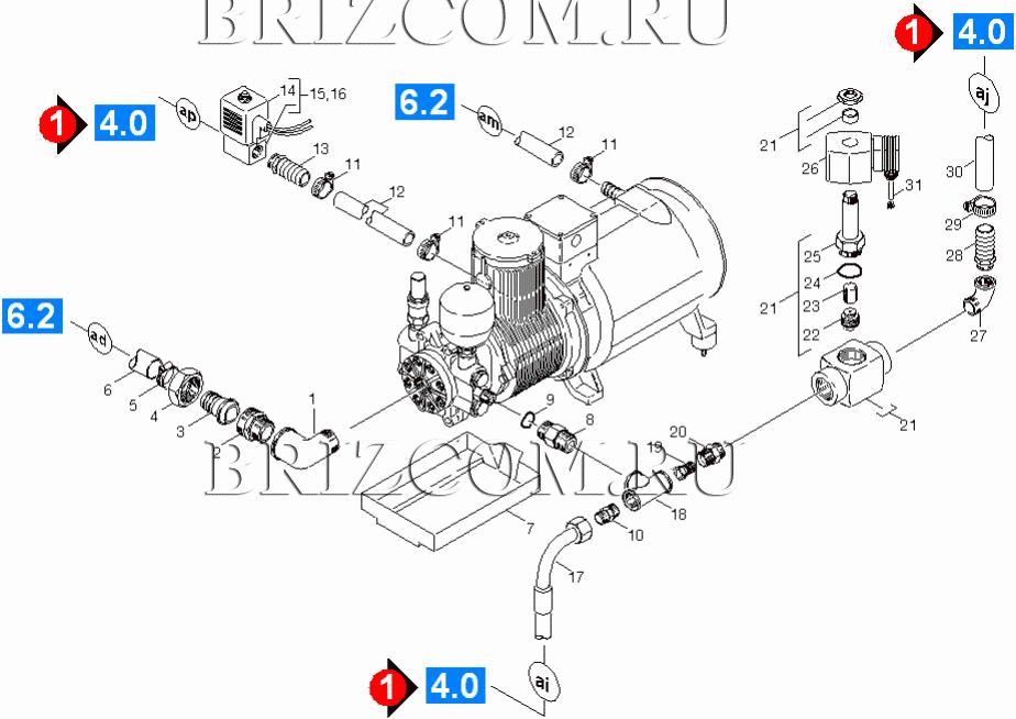 Система управления вода под (0.171-681.0)