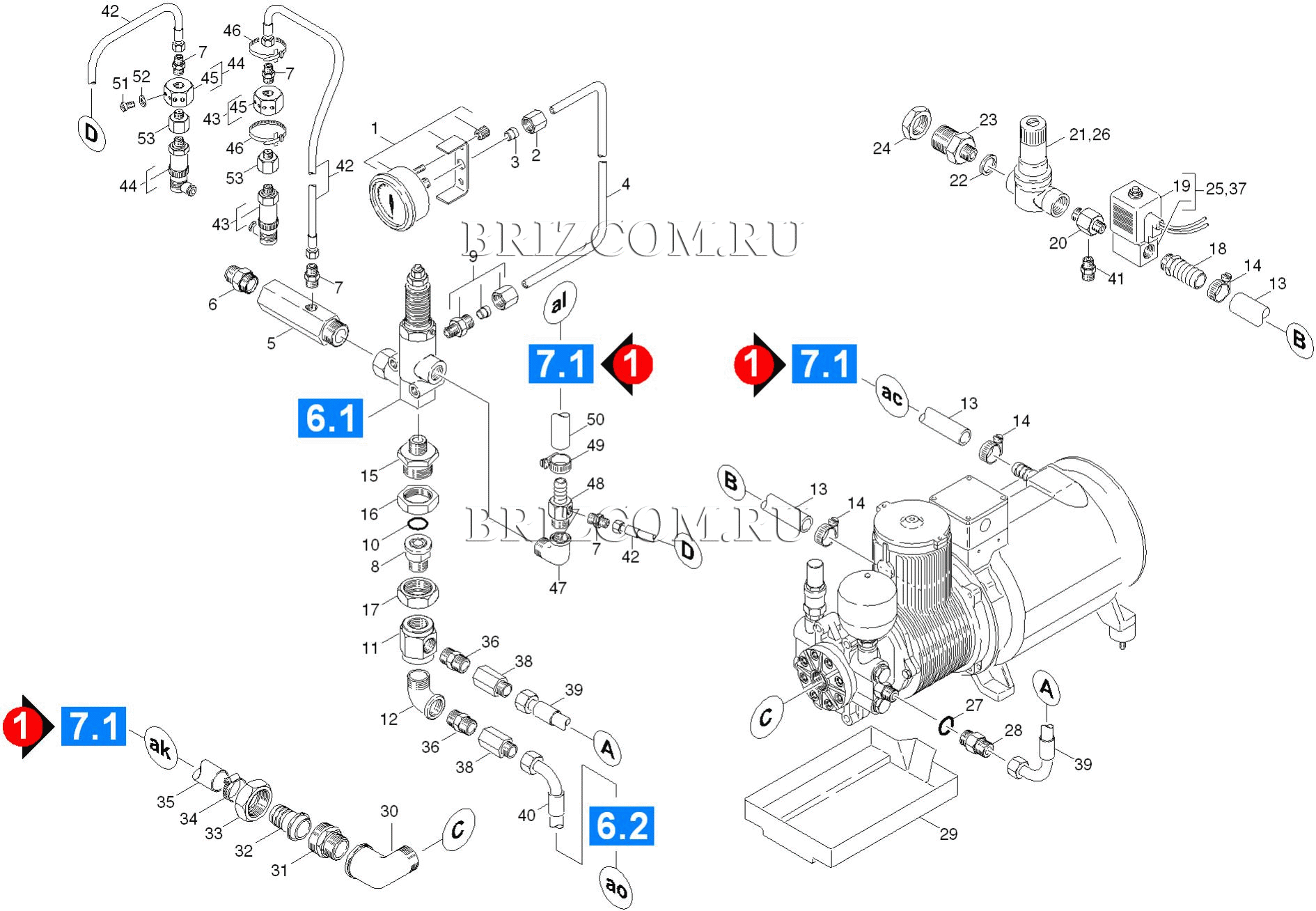 Мойка керхер схема деталей - 97 фото