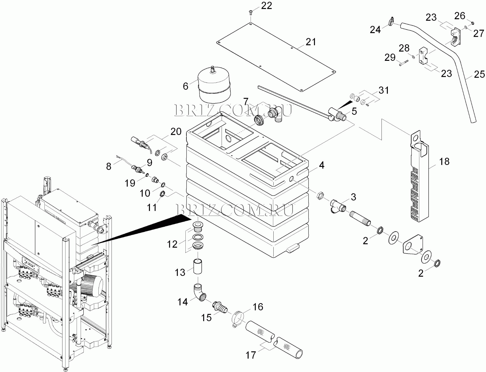 Бак HDC 60 / 80 (0.209-056.0)