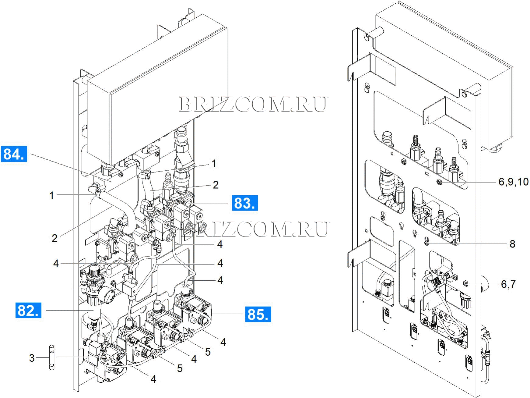 Воздухо- и водораспределитель (0.116-290.0)