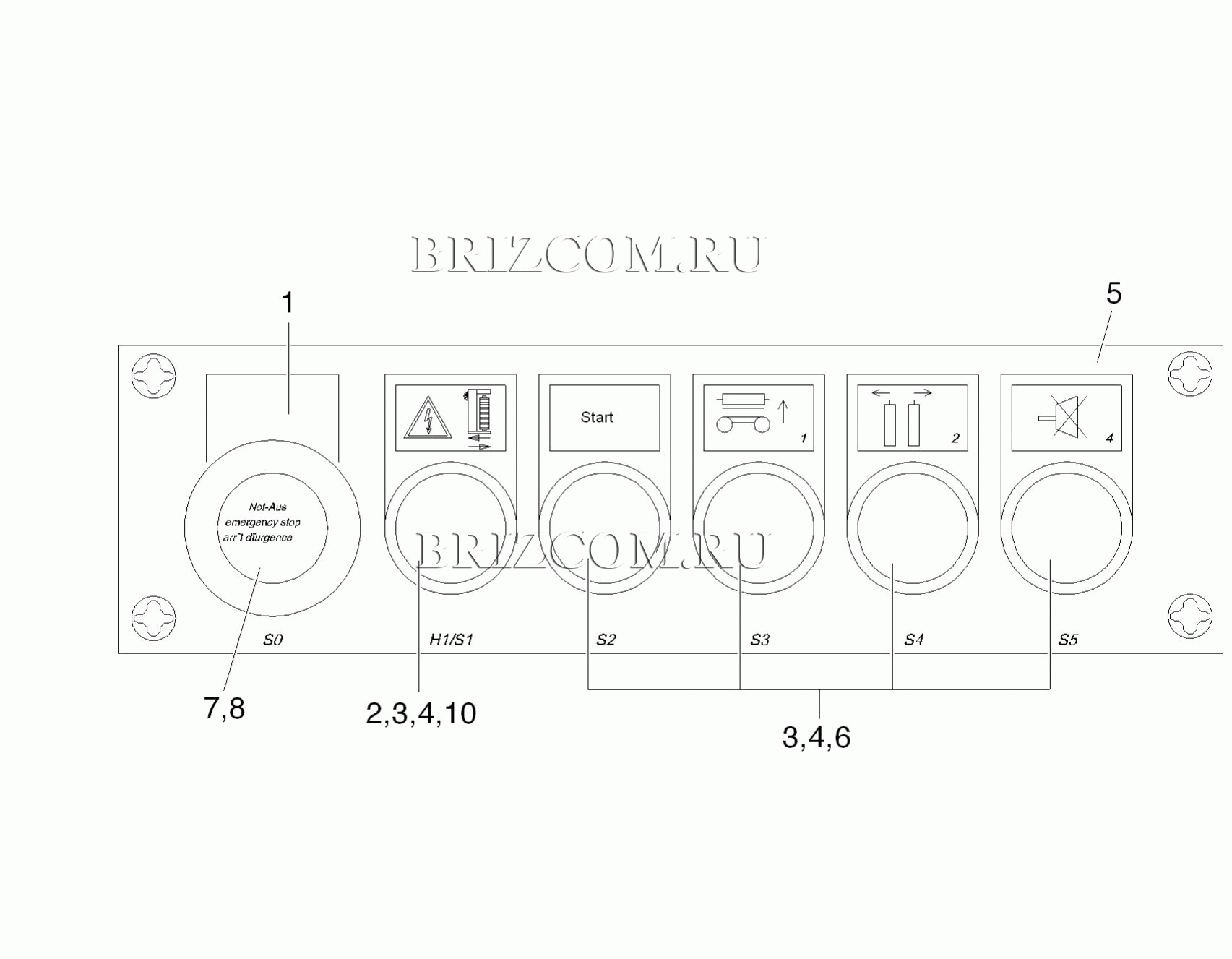Место управления (0.104-818.0)