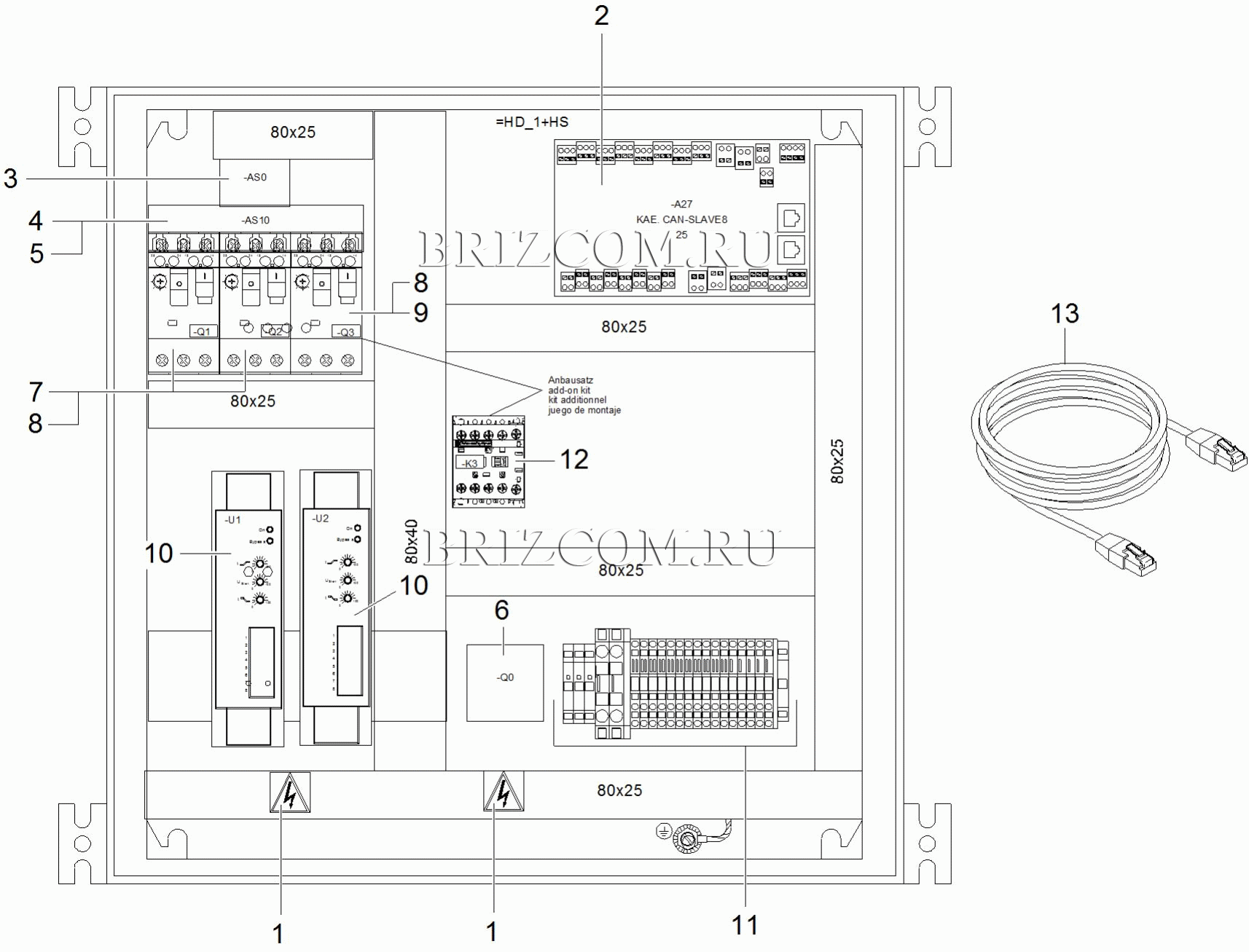Электроприборный шкаф TB 60Hz (0.114-903.0)