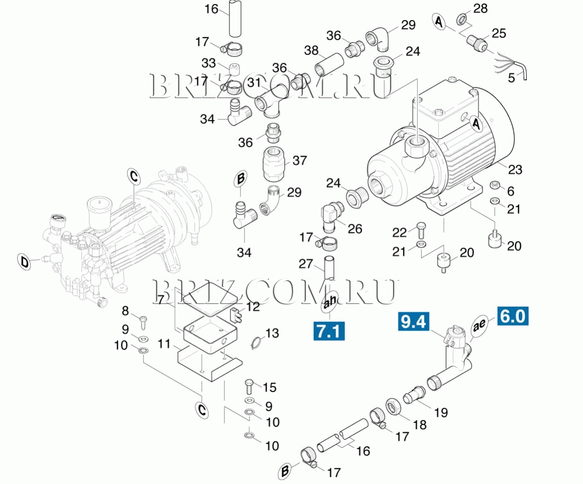 Система управления центробежный насос (0.173-060.0)