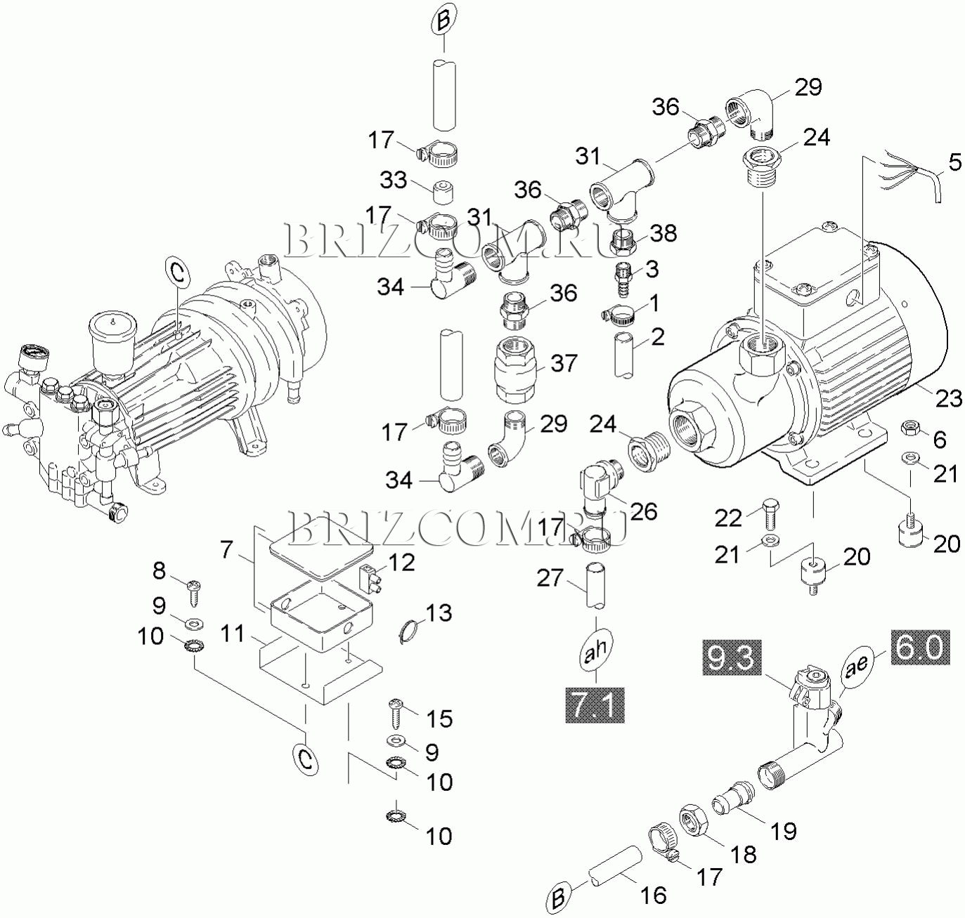 Система управления центробежный насос (0.173-127.0)