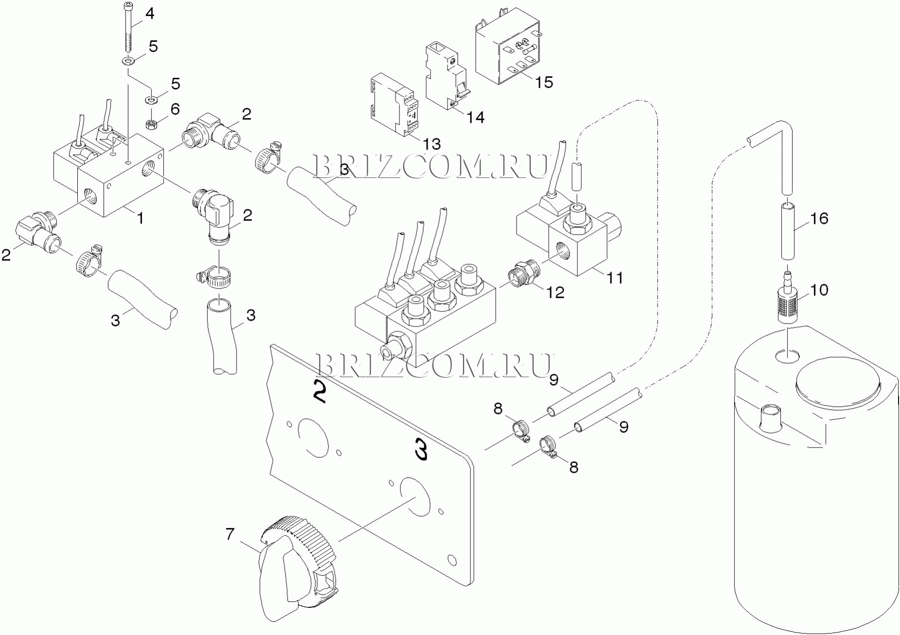 Набор деталей водоподготовка (0.208-522.0)