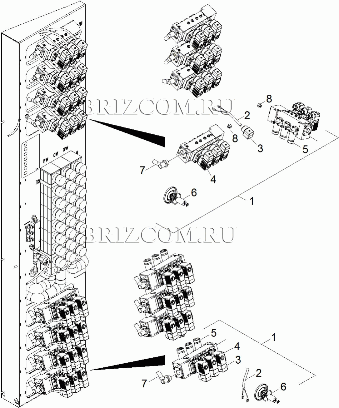 Блок магнитного клапана (0.210-866.0)