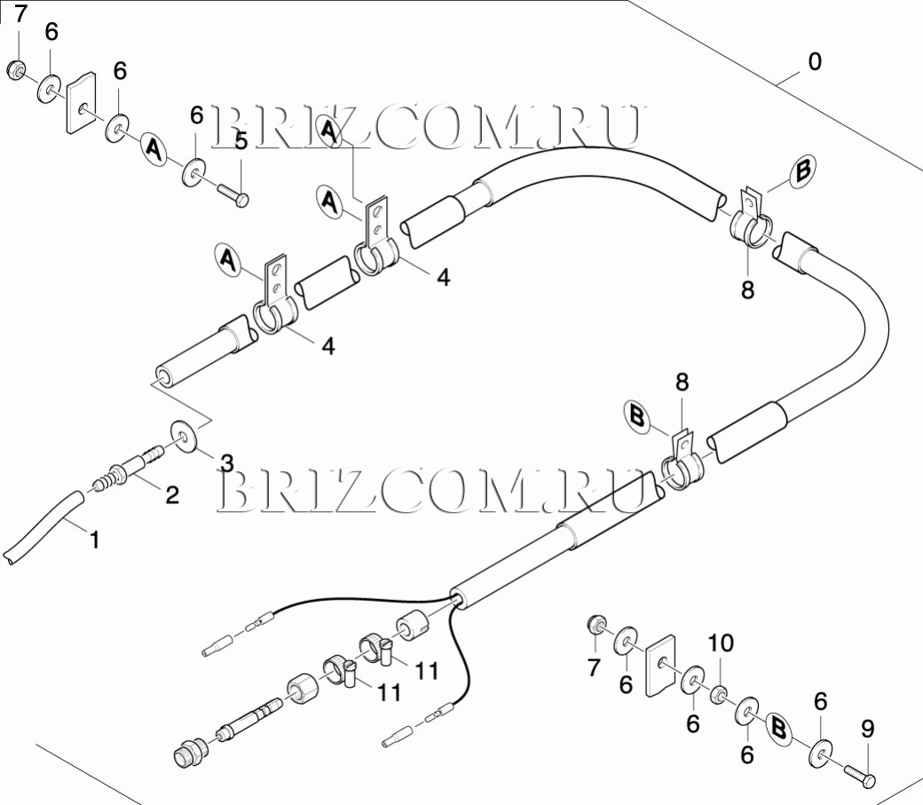 Шланг подачи пены зима DN8 (0.198-942.0)