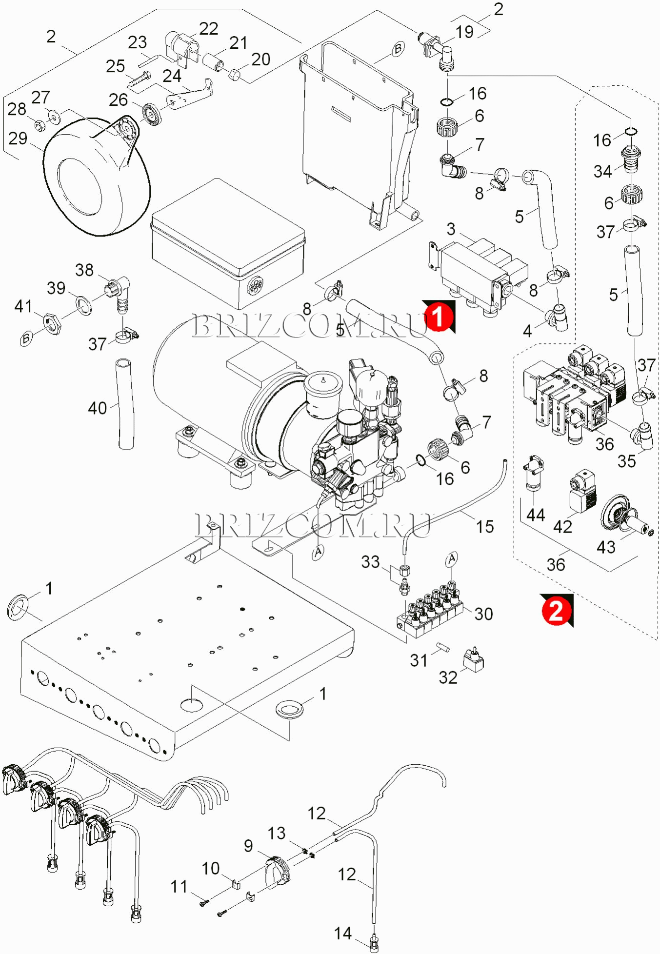Детали модуль насоса 607/SB-C (0.209-264.0)