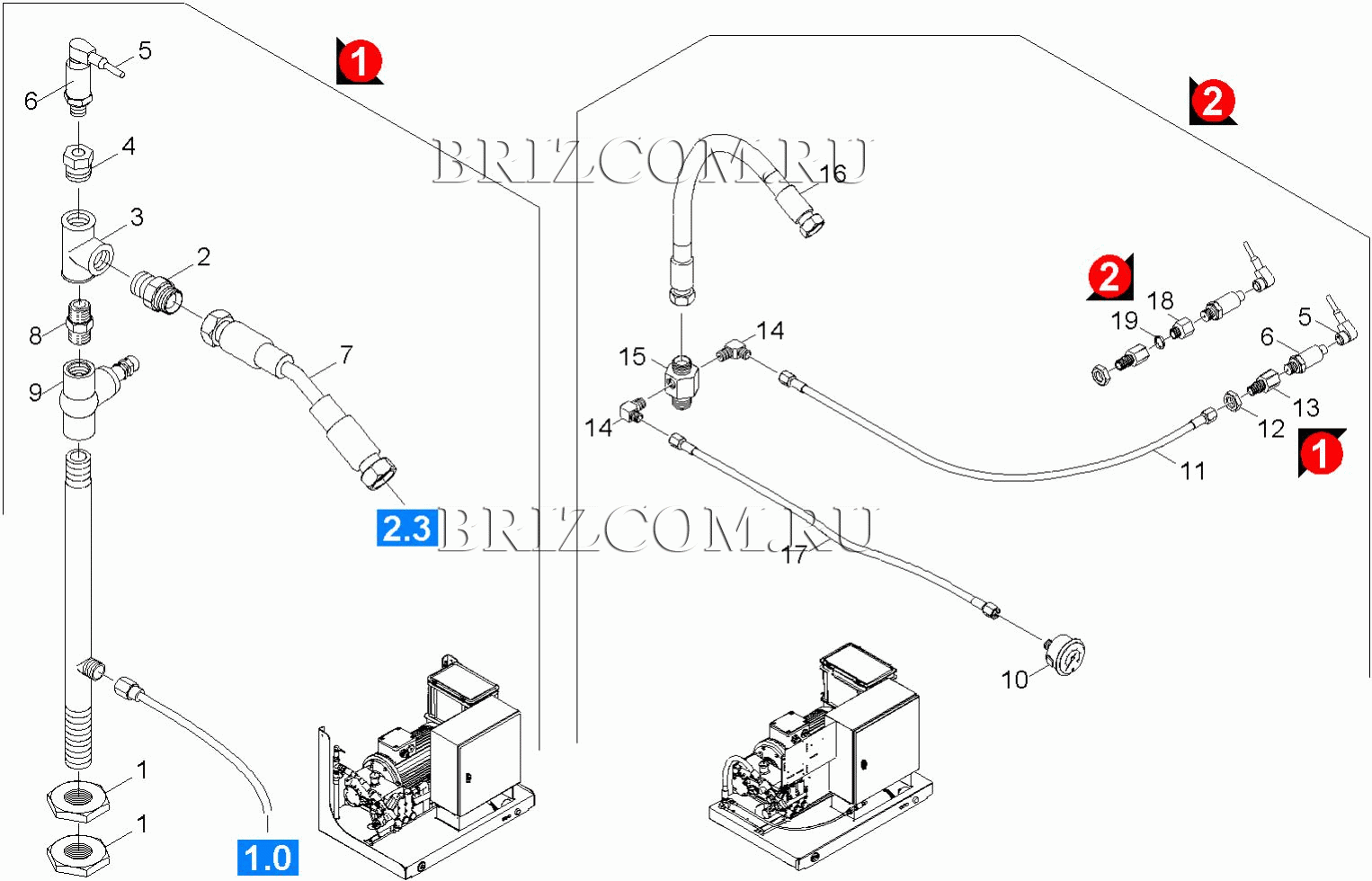 Выход высокое давление (0.209-006.0)