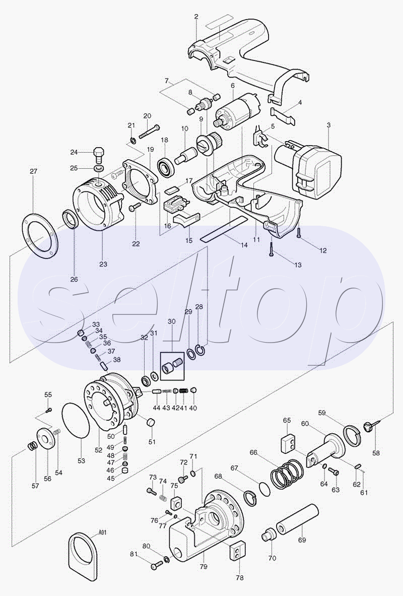 Запчасти для аккумуляторных ножниц Makita SC 130 D | купить в