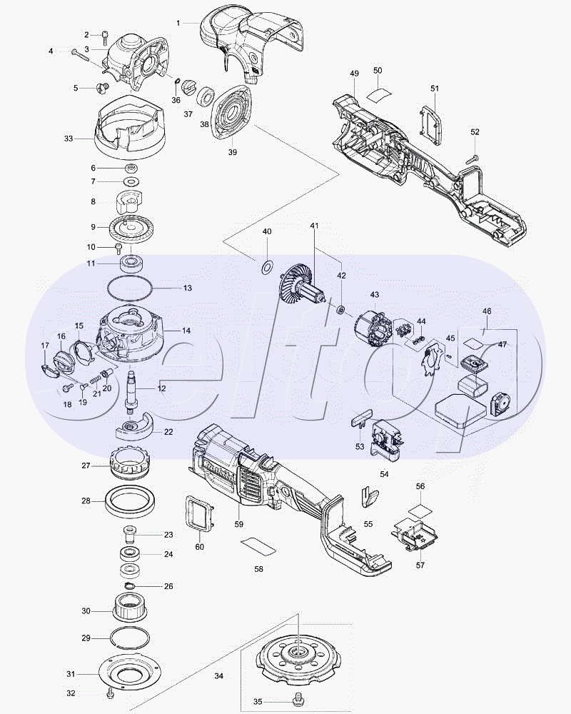 Запчасти для аккумуляторной полировальной машины Makita DPO 500 | купить в  Москве в интернет-магазине Селтоп с доставкой. Цены, наличие, взрыв-схема.