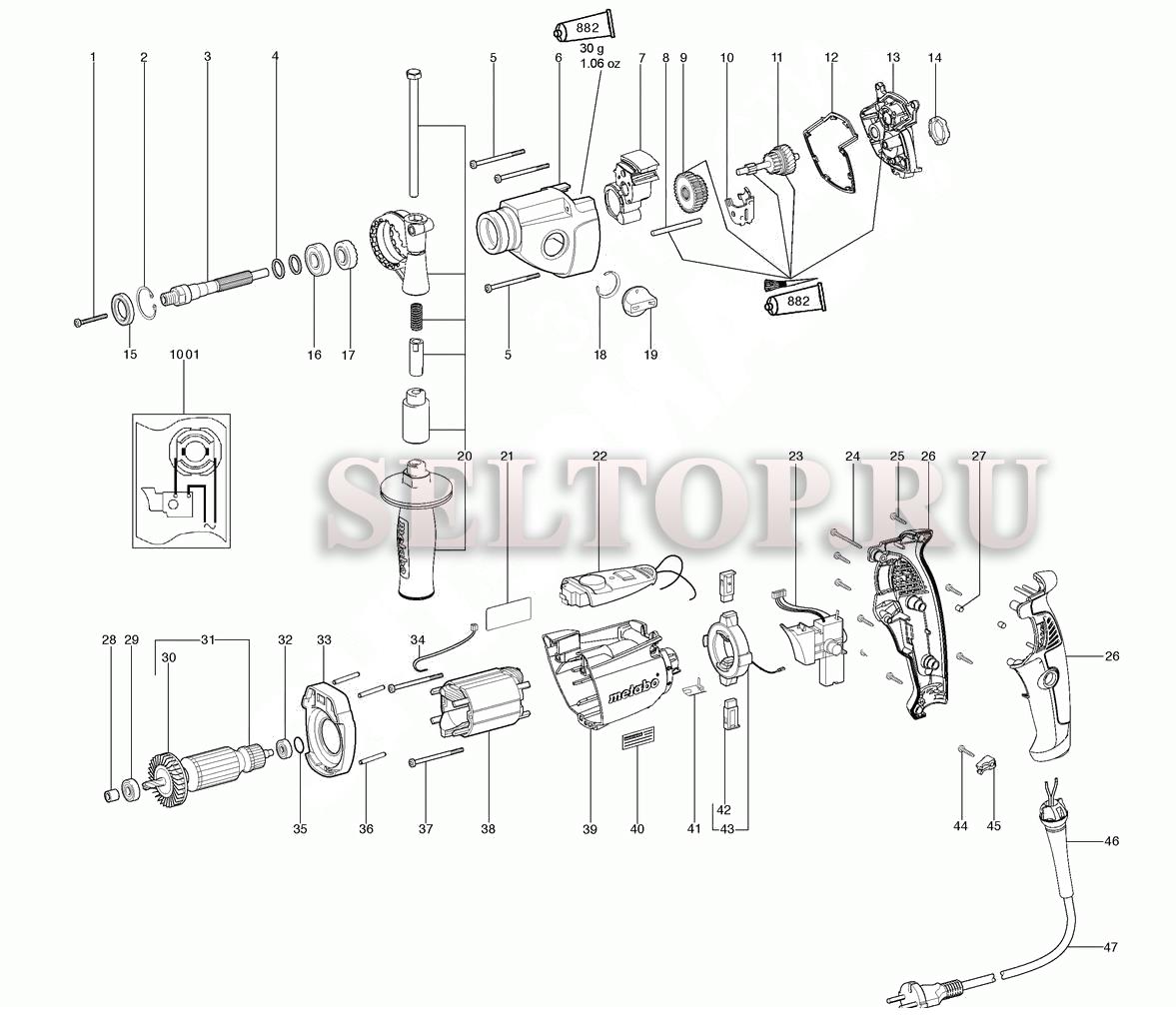 Metabo d 72622 схема