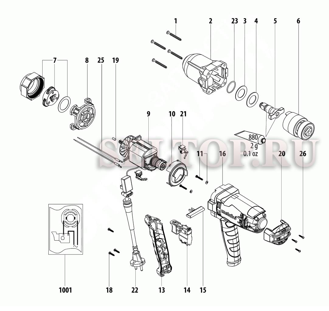 Metabo d72622 схема