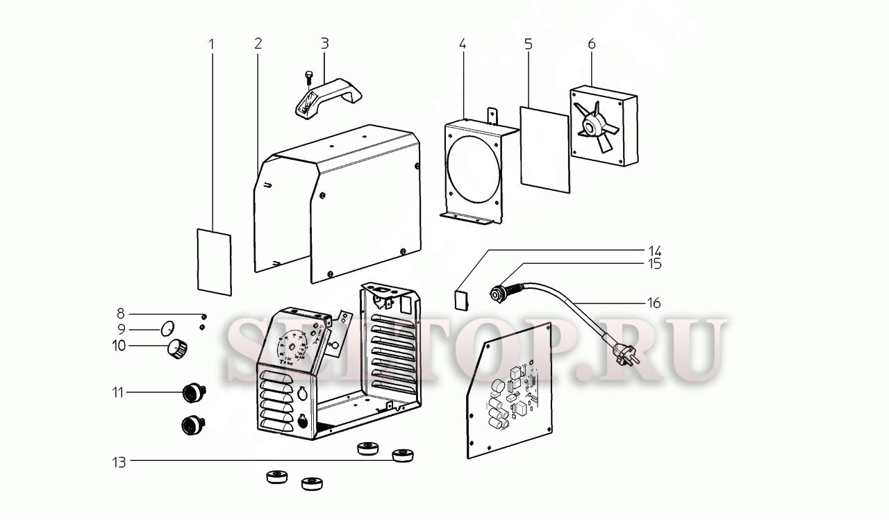 Запчасти для сварочного инвертора Metabo e 140 sp (тип 0021014000 11) (деталировка)