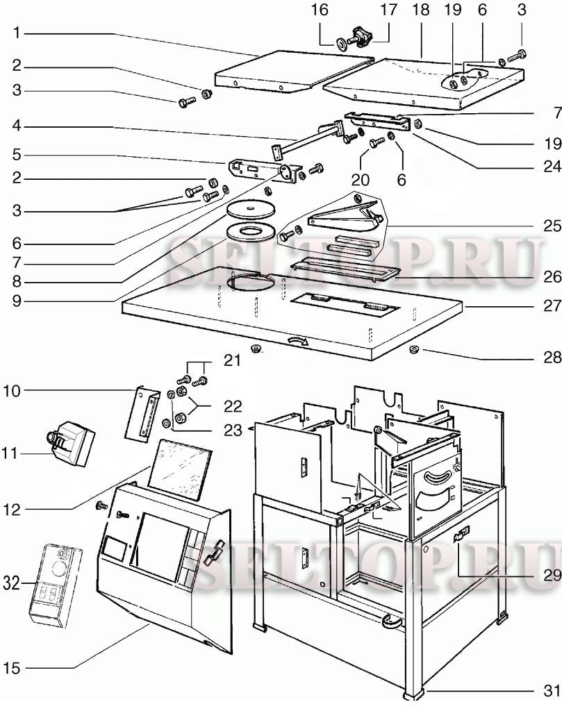 Запчасти для комбинированного станка по дереву Metabo multi 260 s/d (тип 0290026016 11) (часть 5)