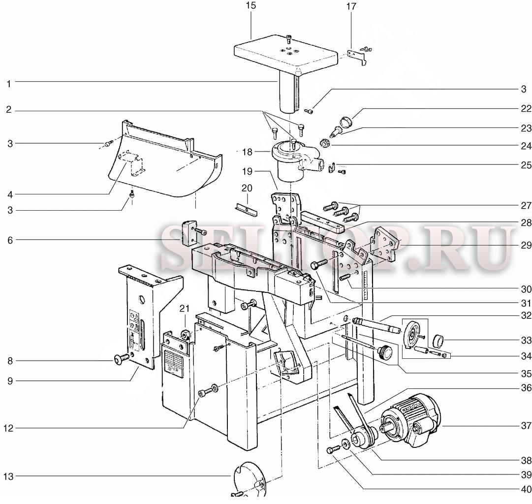 Запчасти для комбинированного станка по дереву Metabo multi 310 g/w (тип 0290031001 10) (часть 10)
