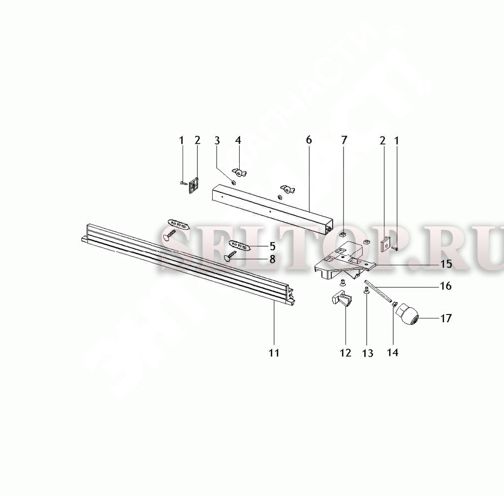 Запчасти для упора параллельного Metabo uk 290/333 (тип 0910063707 11) |  купить в Москве в интернет-магазине Селтоп с доставкой. Цены, наличие,  взрыв-схема.