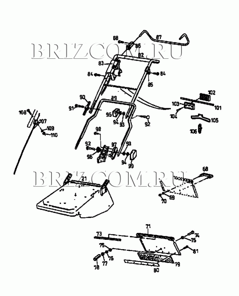 Ручка MTD V 38 16AEG0G-678 (1998)