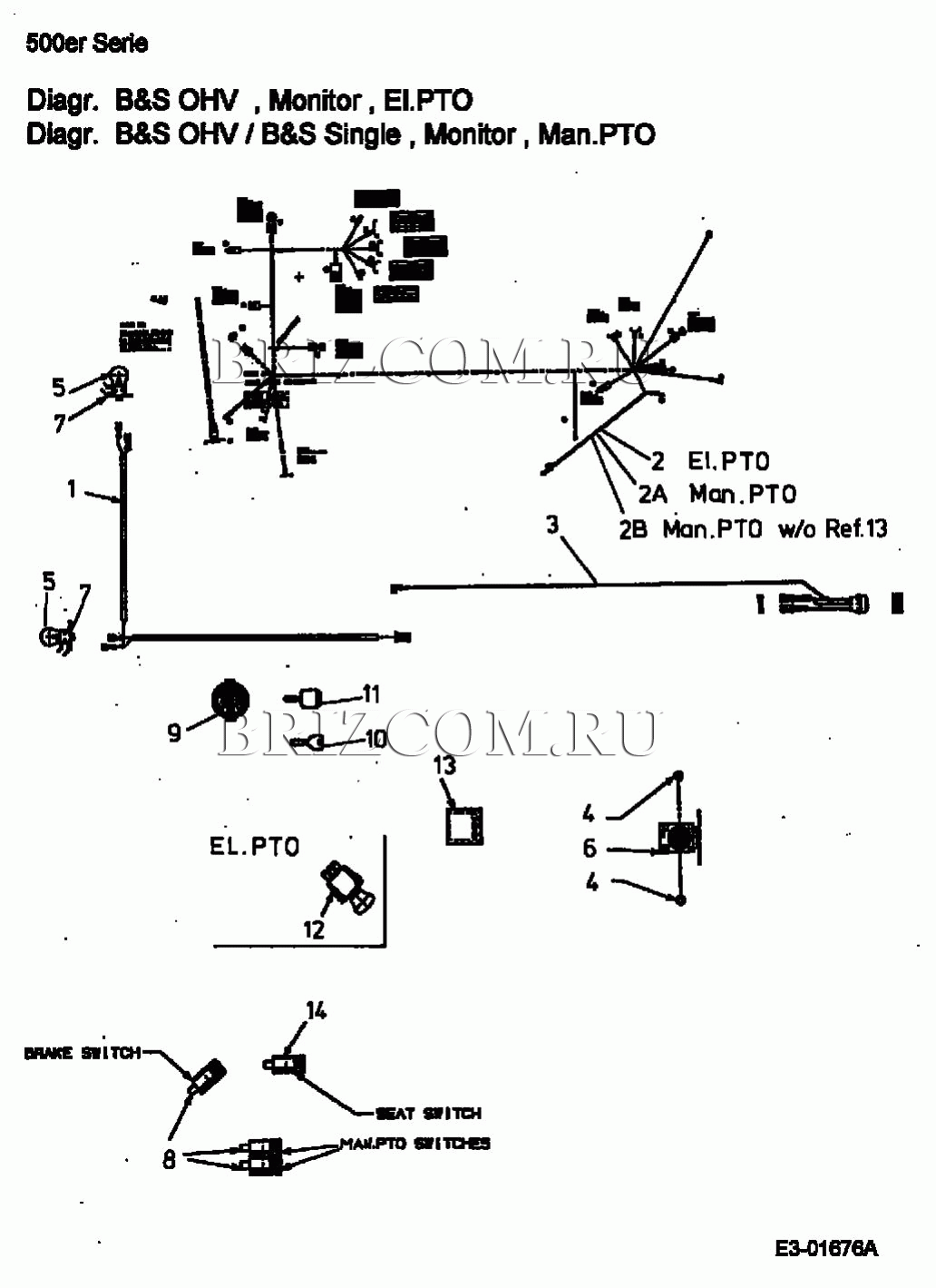 Электрические детали МТД SG 175 H 13AD518G678 (2002)