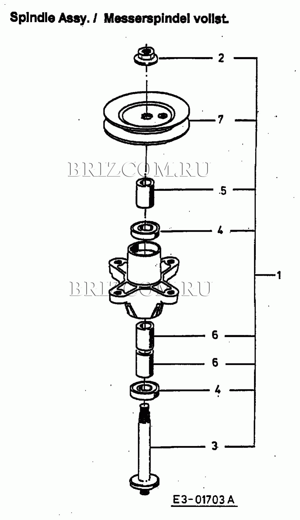 Шпиндель 618-0624 МТД SN 180 AT 13B7508N678 (2003)