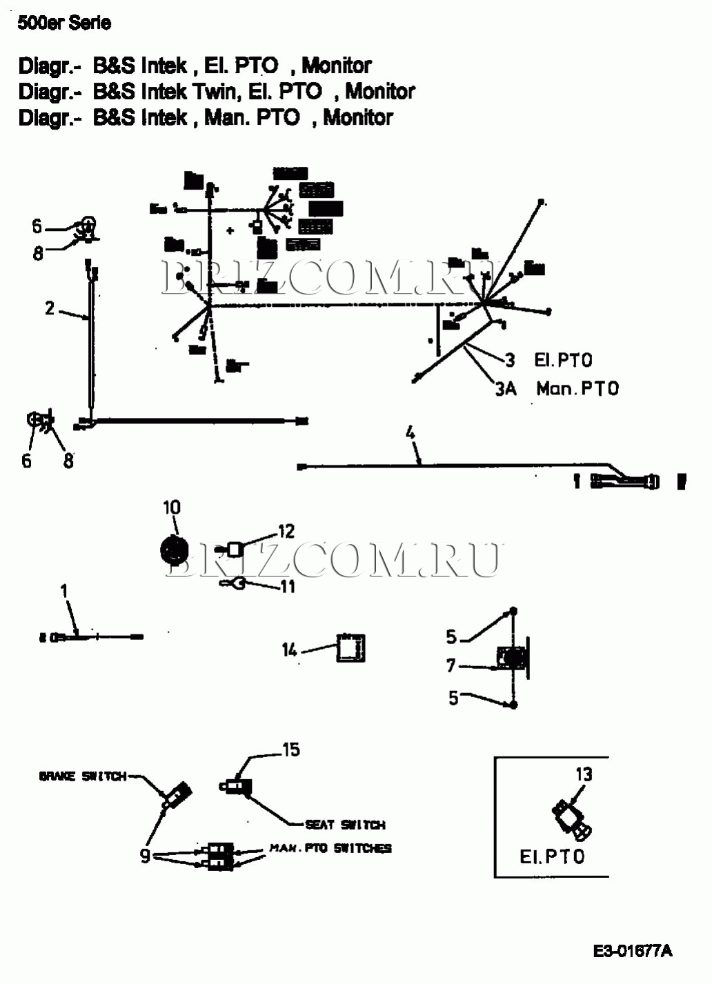 Электрические детали МТД SN 180 H 13BQ518N678 (2003)