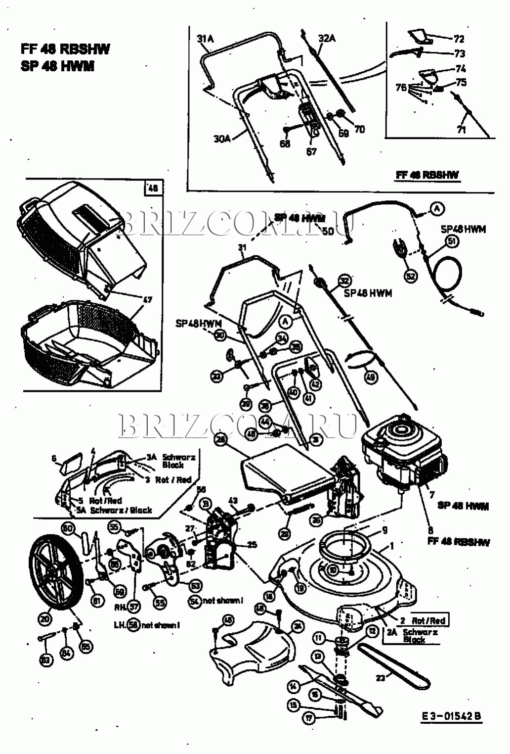 Основная деталировка МТД SP 48 HWM 12A-V44A678 (2002) | купить в Москве в  интернет-магазине Селтоп с доставкой. Цены, наличие, взрыв-схема.